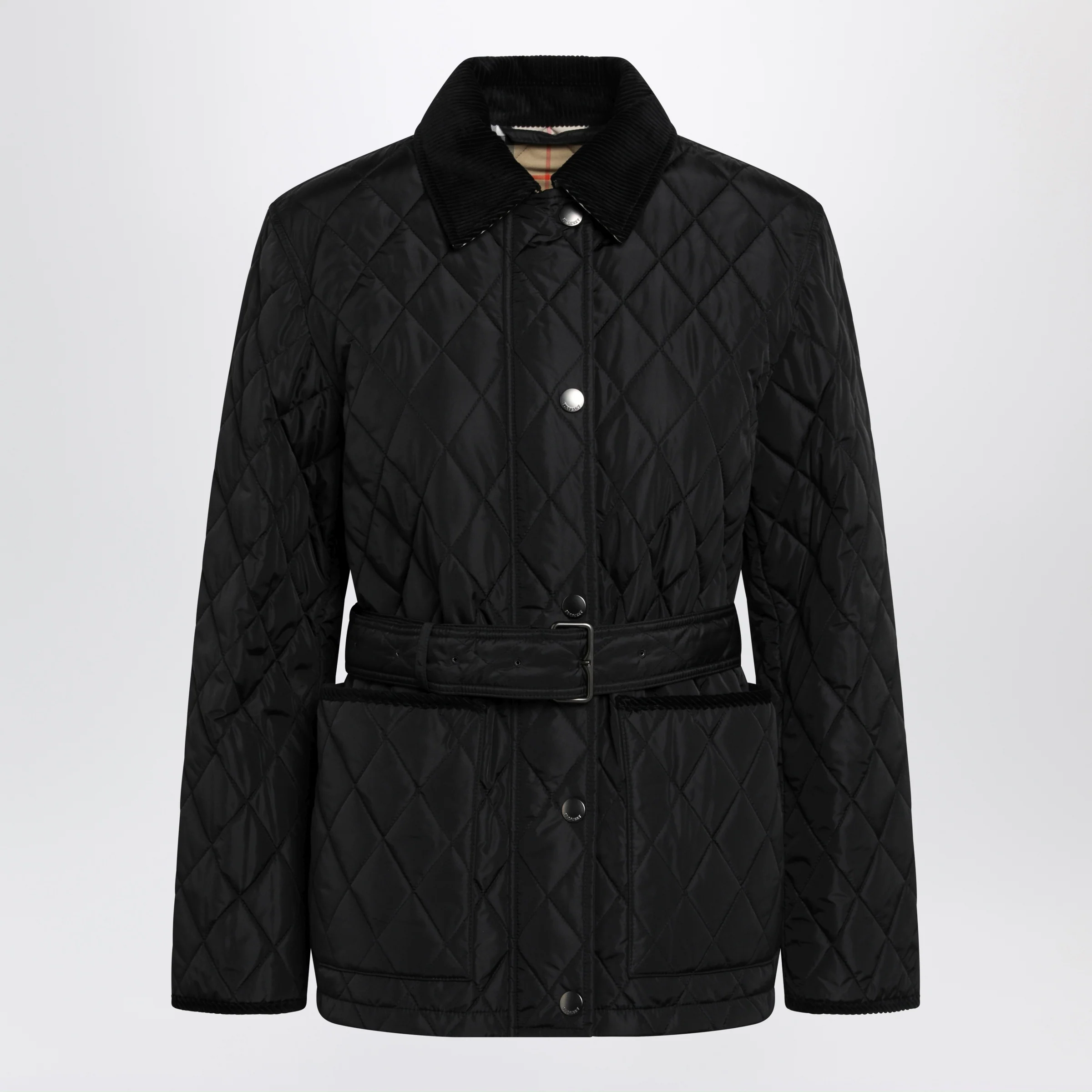 Burberry Black quilted nylon jacket