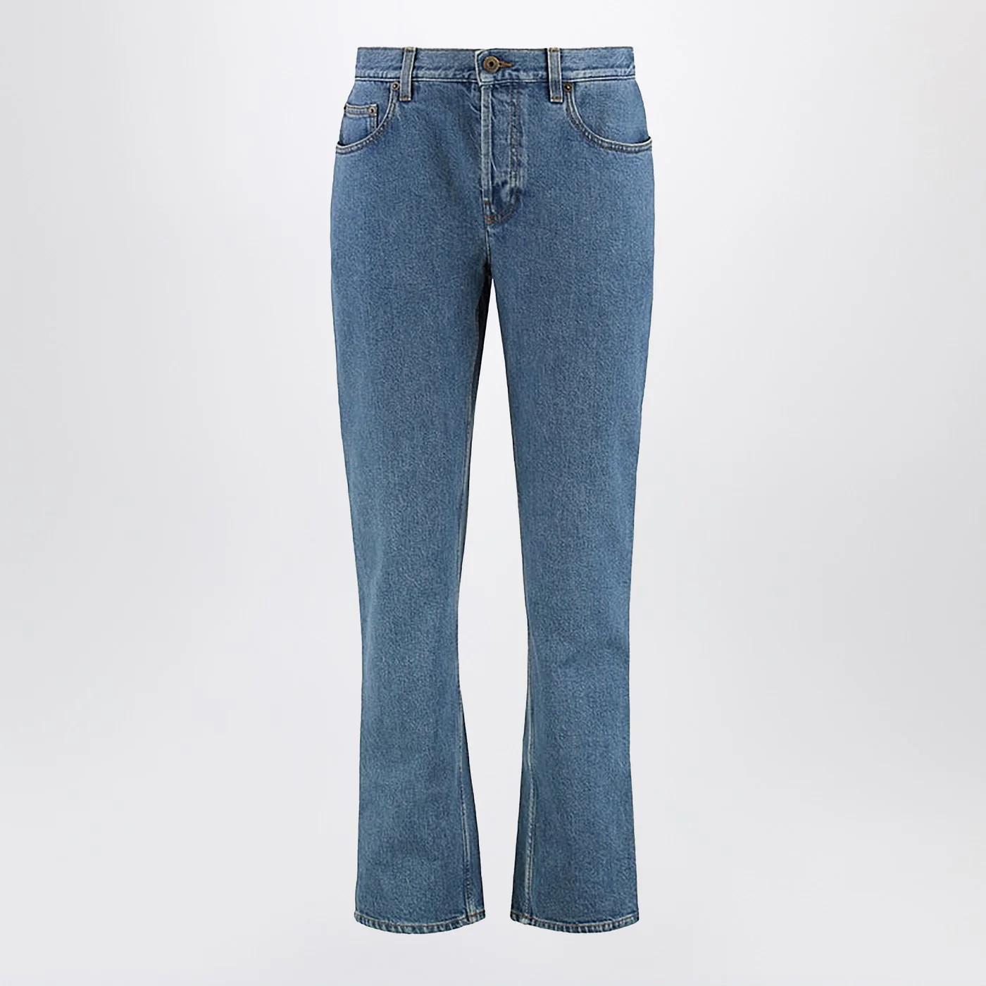 Burberry Straight jeans in Mid blue denim