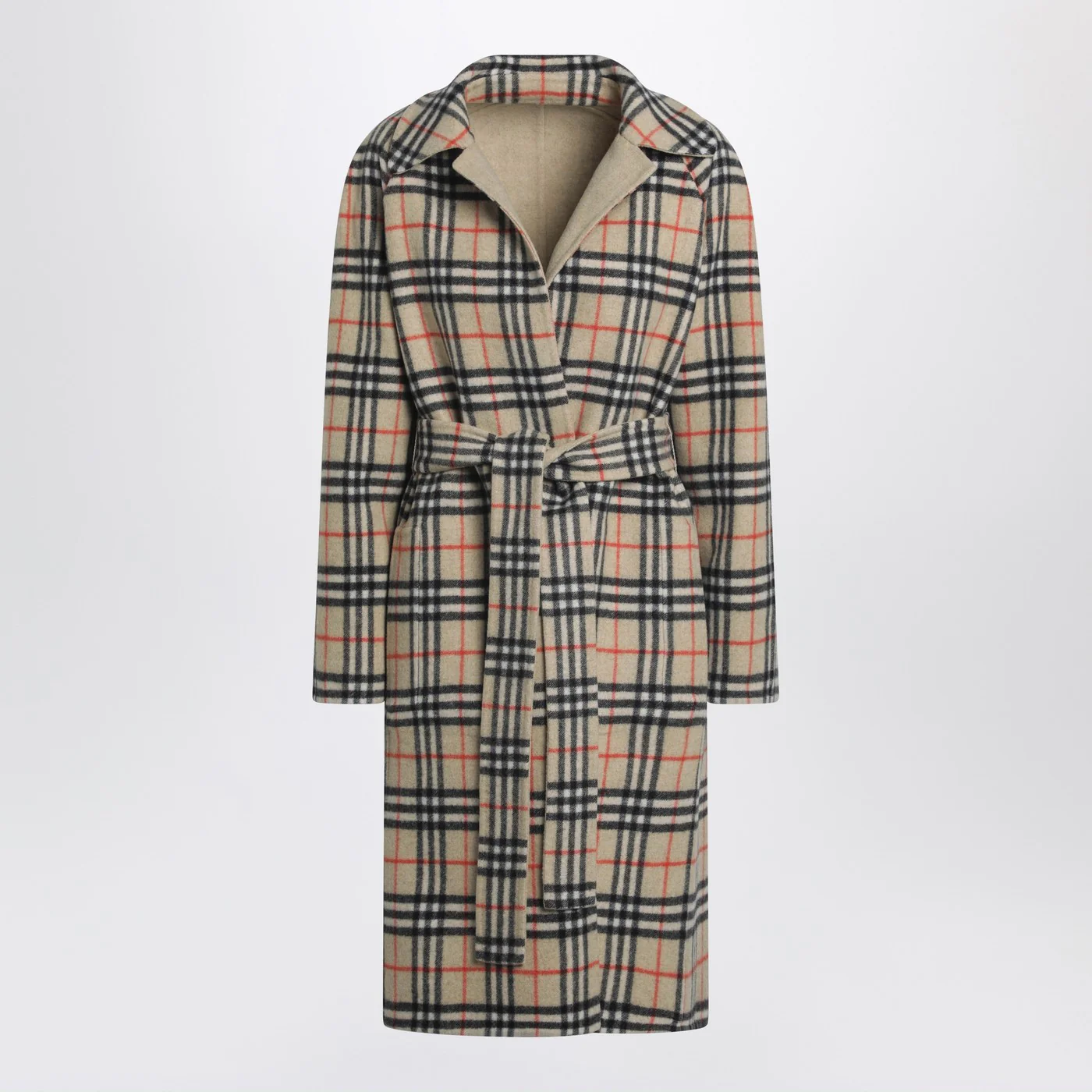 Burberry Sand reversible wool coat