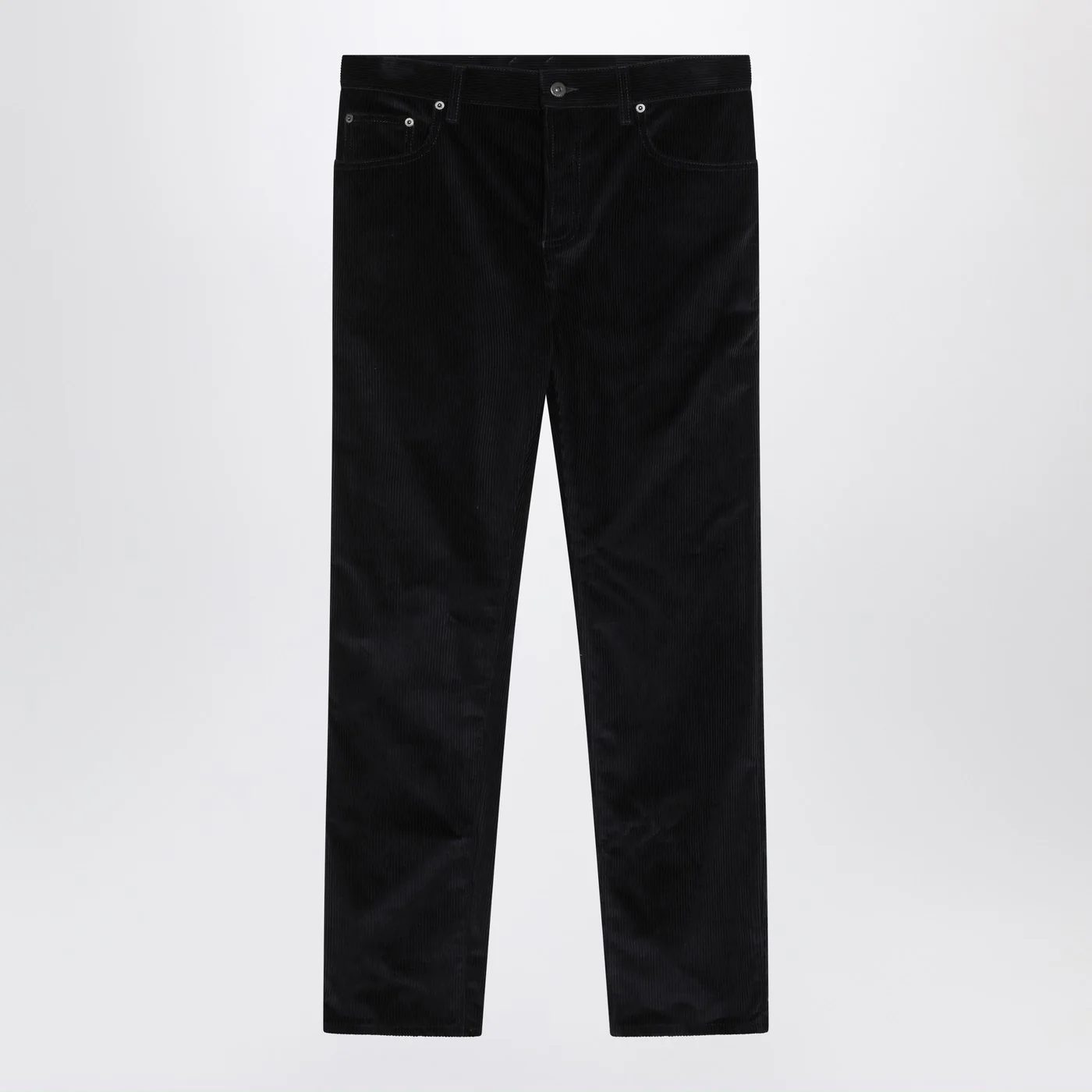 Burberry Dark blue cotton corduroy trousers