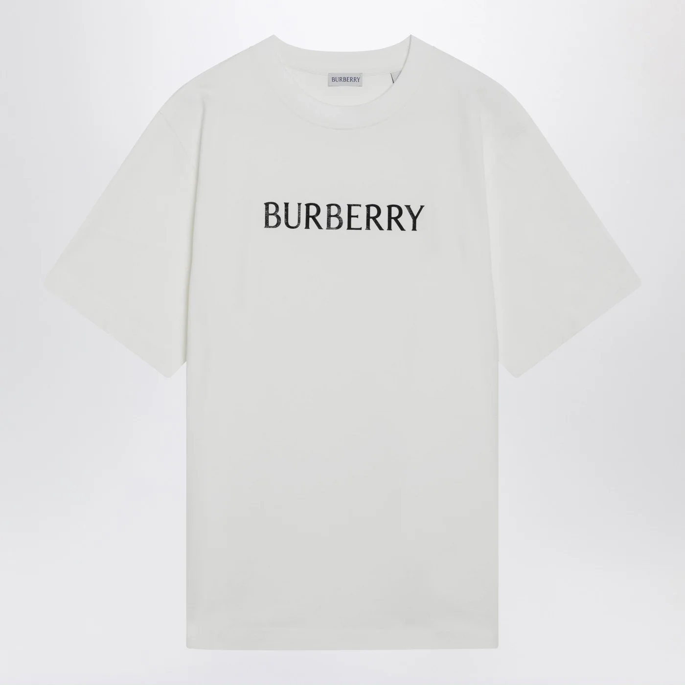 Burberry White T-shirt with logo print