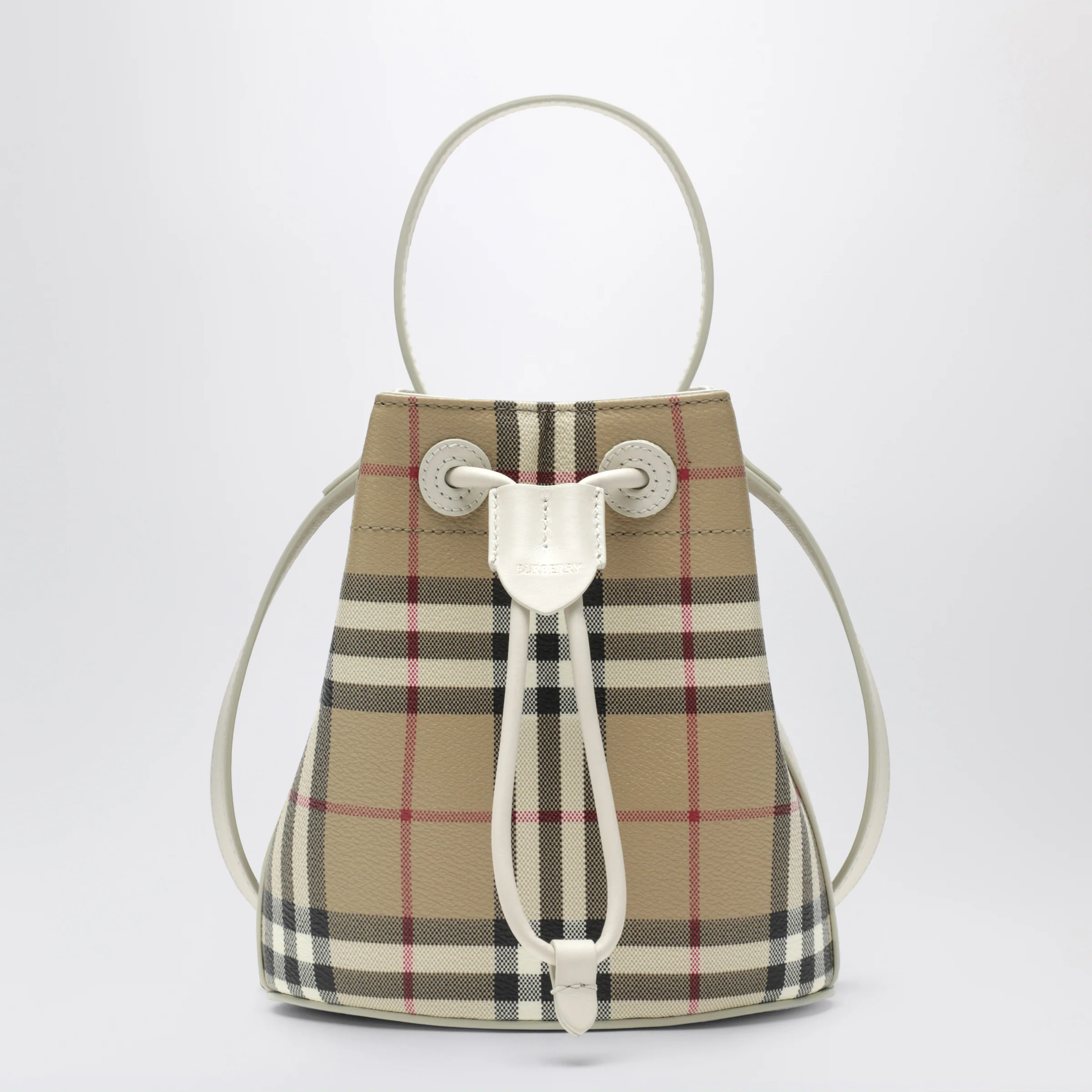 Burberry Mini bucket bag with Check pattern