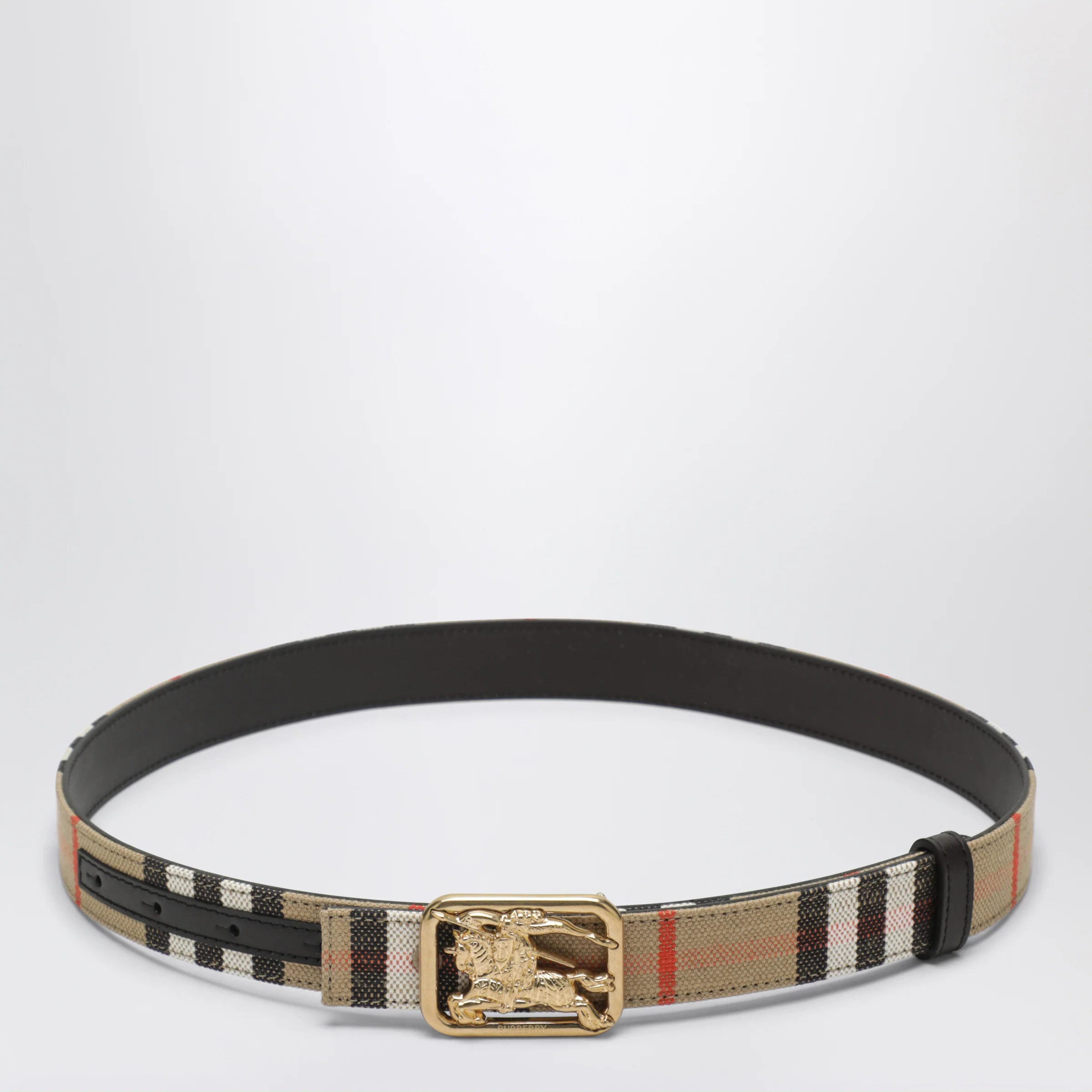 Burberry Reversible Rider belt in sand beige/Brown Peat