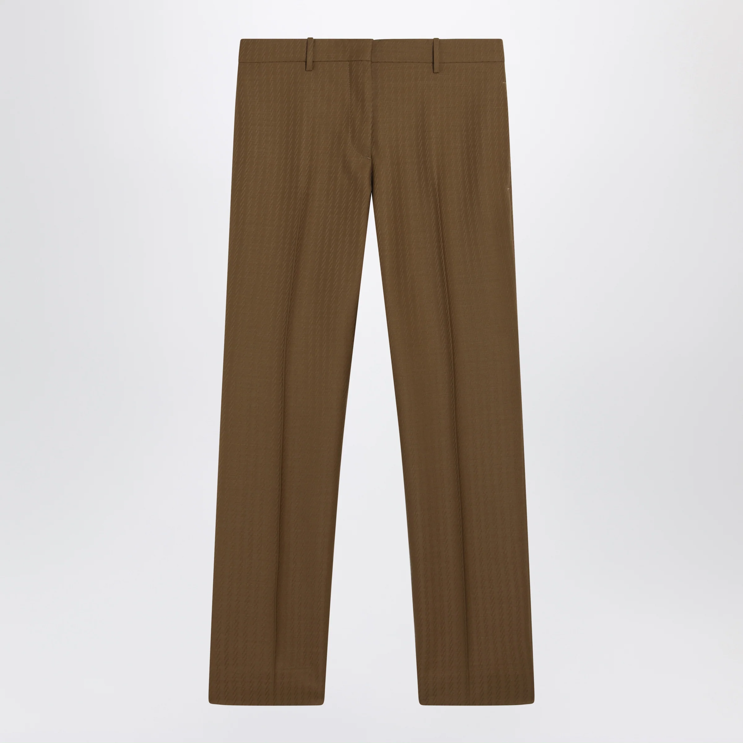 Burberry Brown wool and mohair trousers