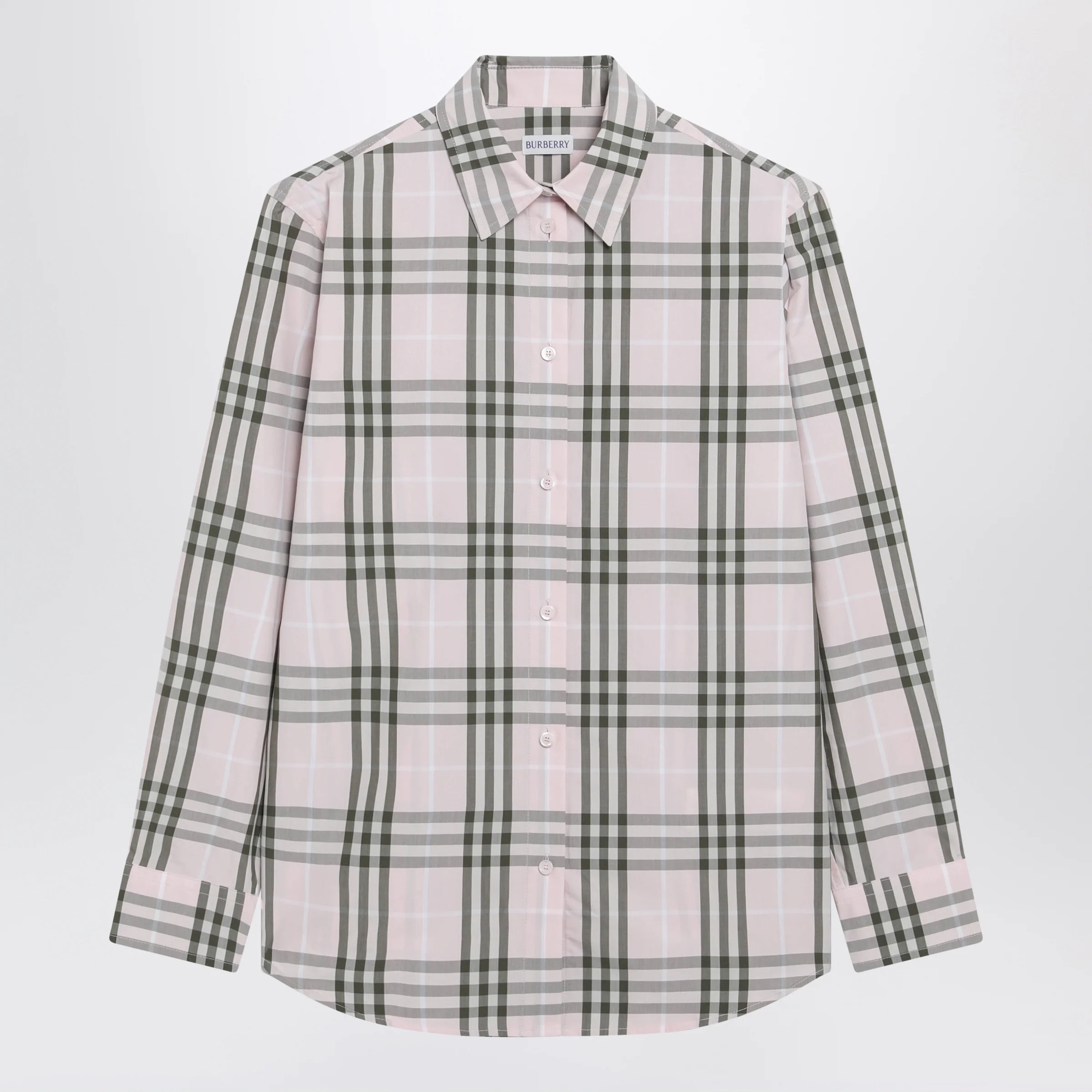Burberry Pink cotton Check pattern shirt