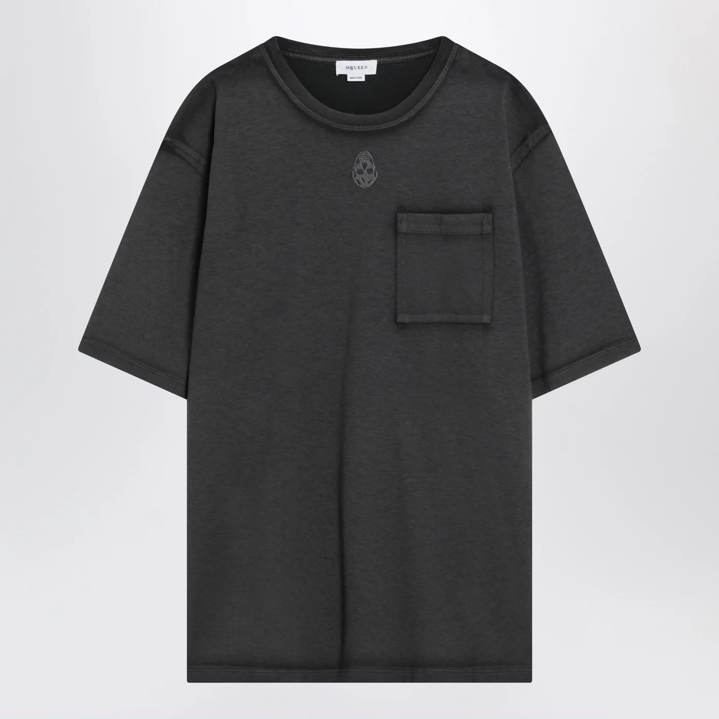 Alexander McQueen Faded black Skull T-shirt