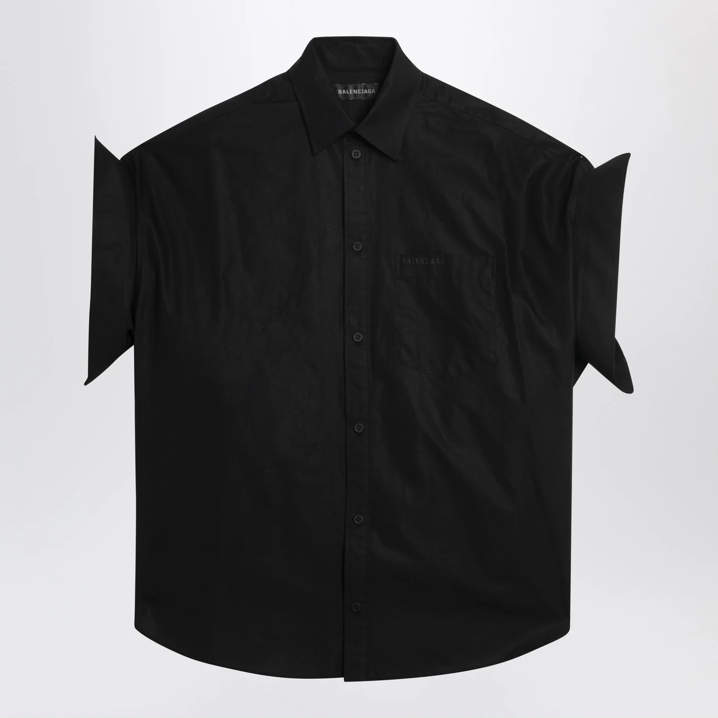 Balenciaga Black shirt with turn-up sleeves