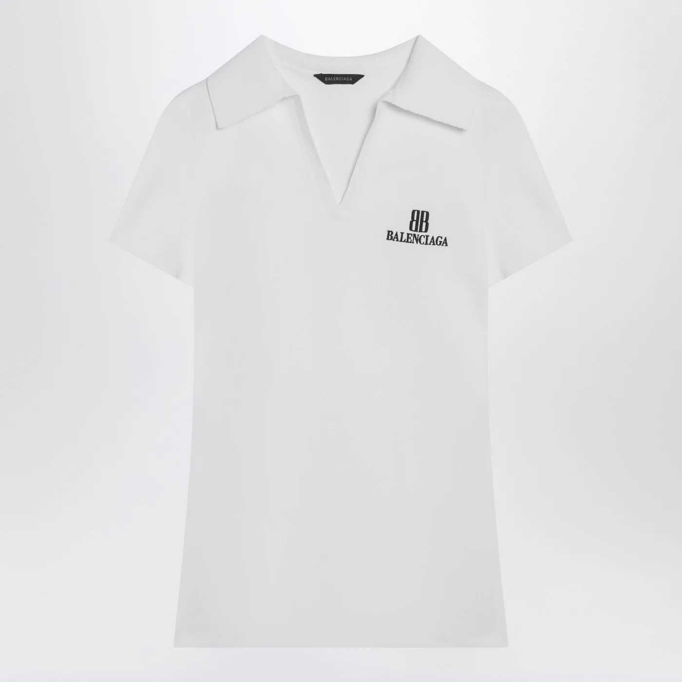 Balenciaga White short-sleeve Nano BB tank top
