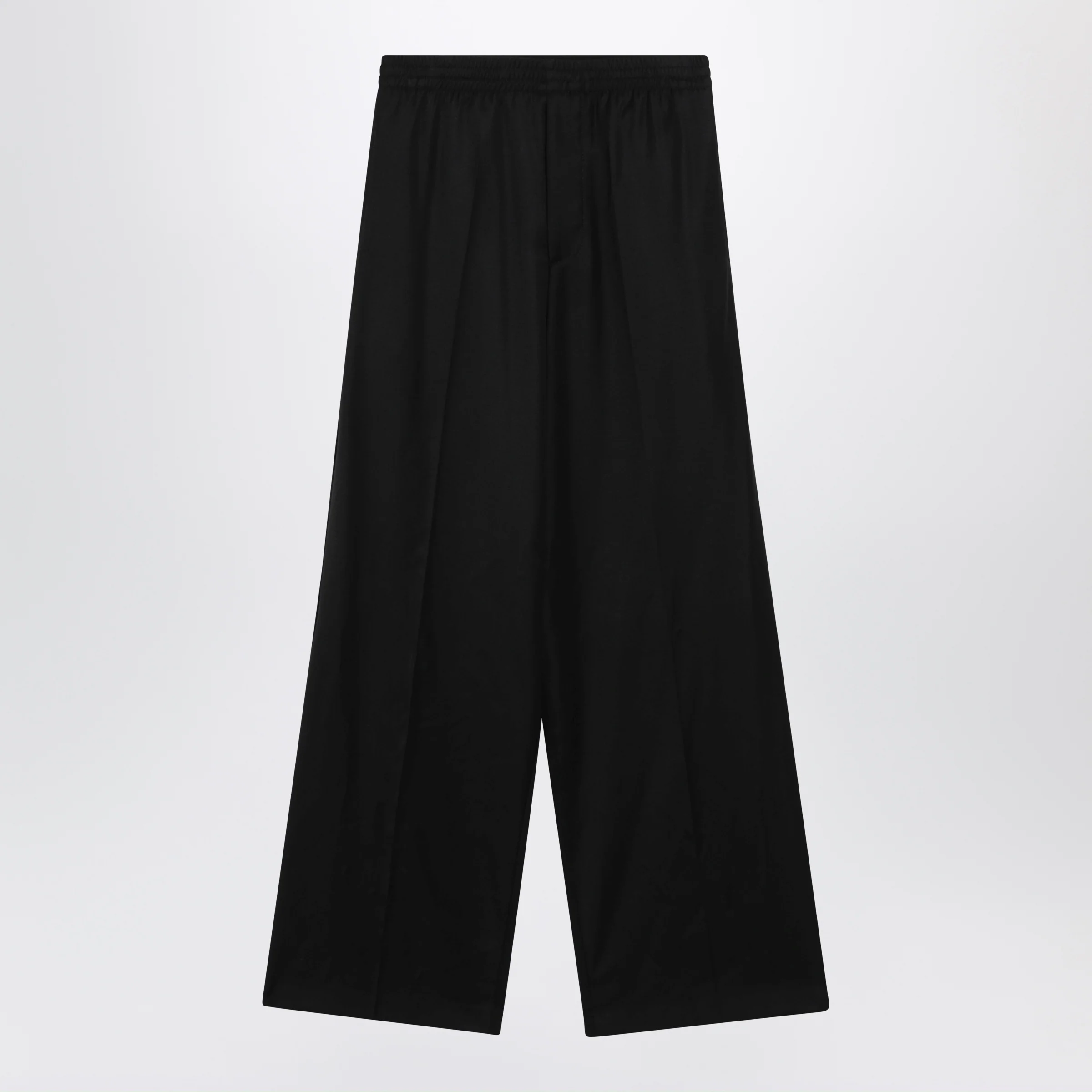 Balenciaga Palazzo trousers with elastic waist in black wool