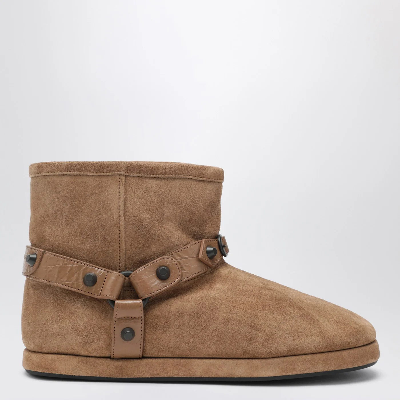 Balenciaga Alaska Soft camel ankle boots