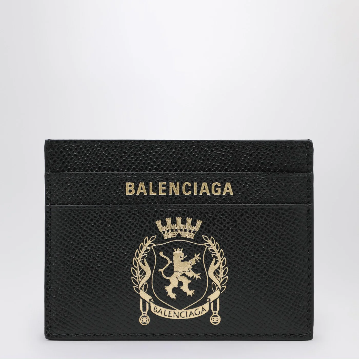 Balenciaga Black leather passport holder