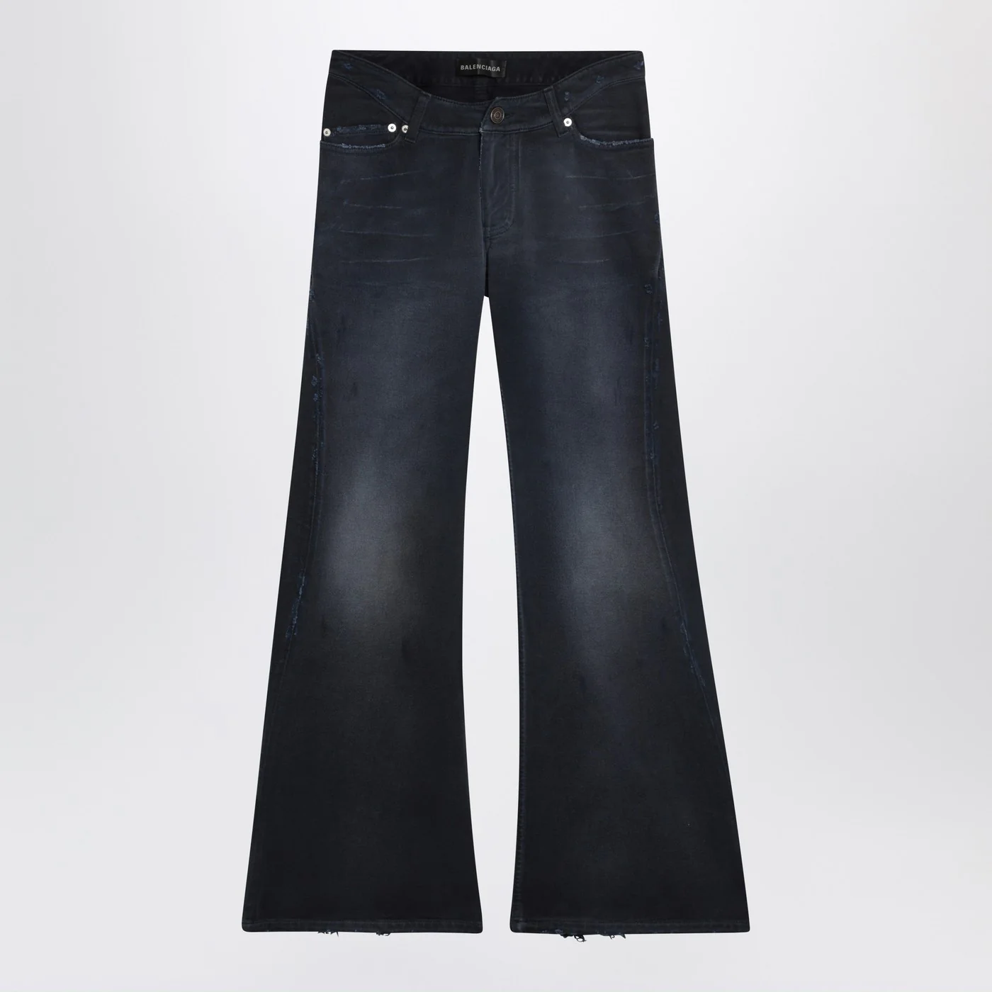 Balenciaga Navy blue jeans with curved waist