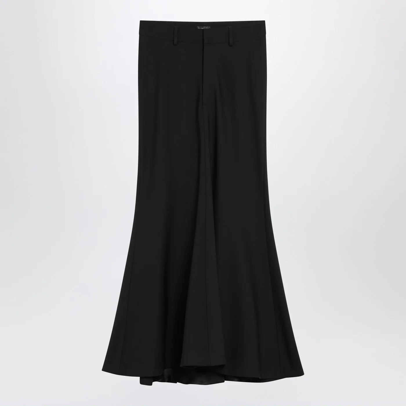 Balenciaga Black long wool skirt