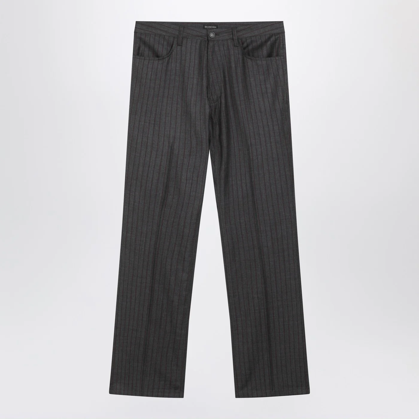 Balenciaga Grey pinstripe wool pants