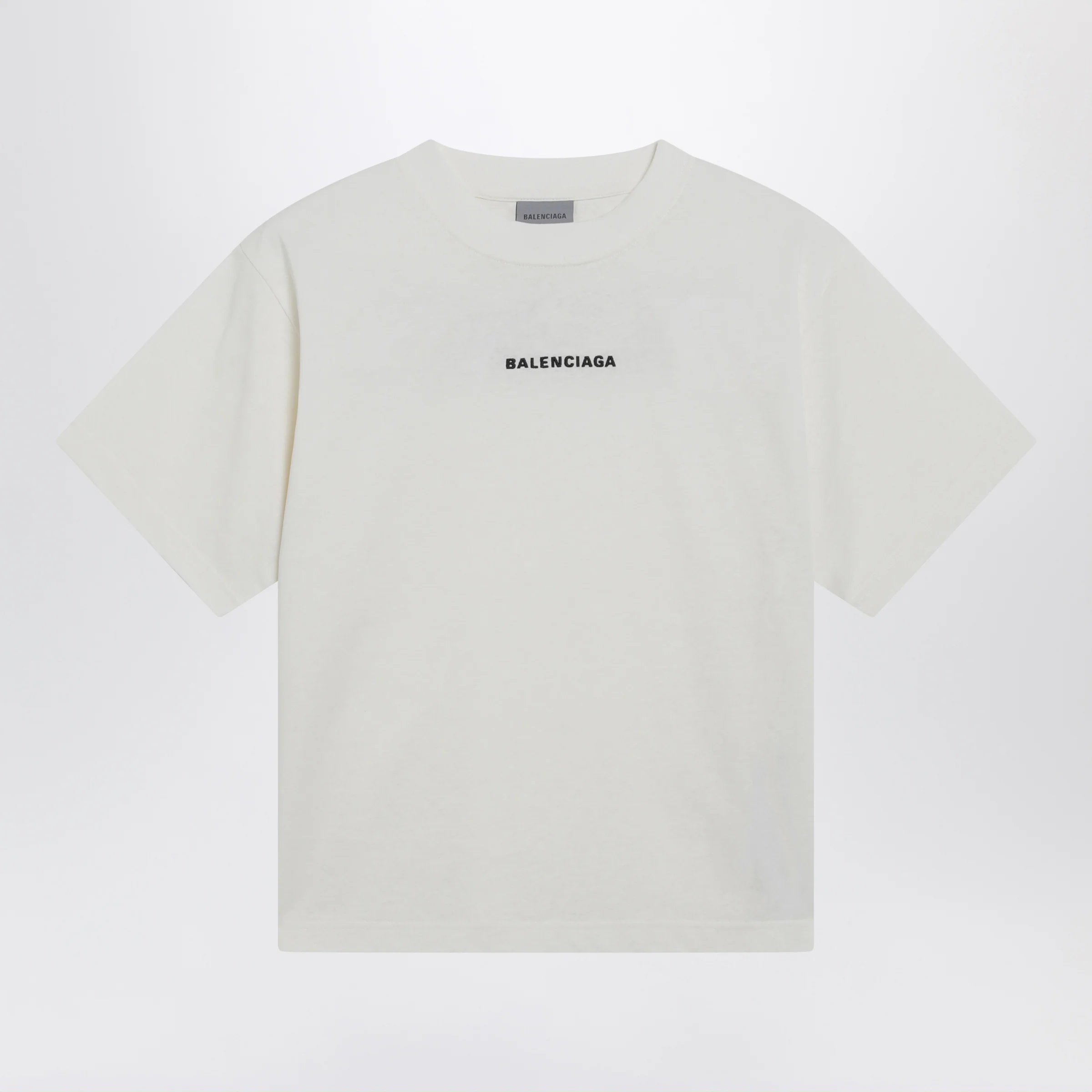 Balenciaga Back Medium Fit T-shirt in cream