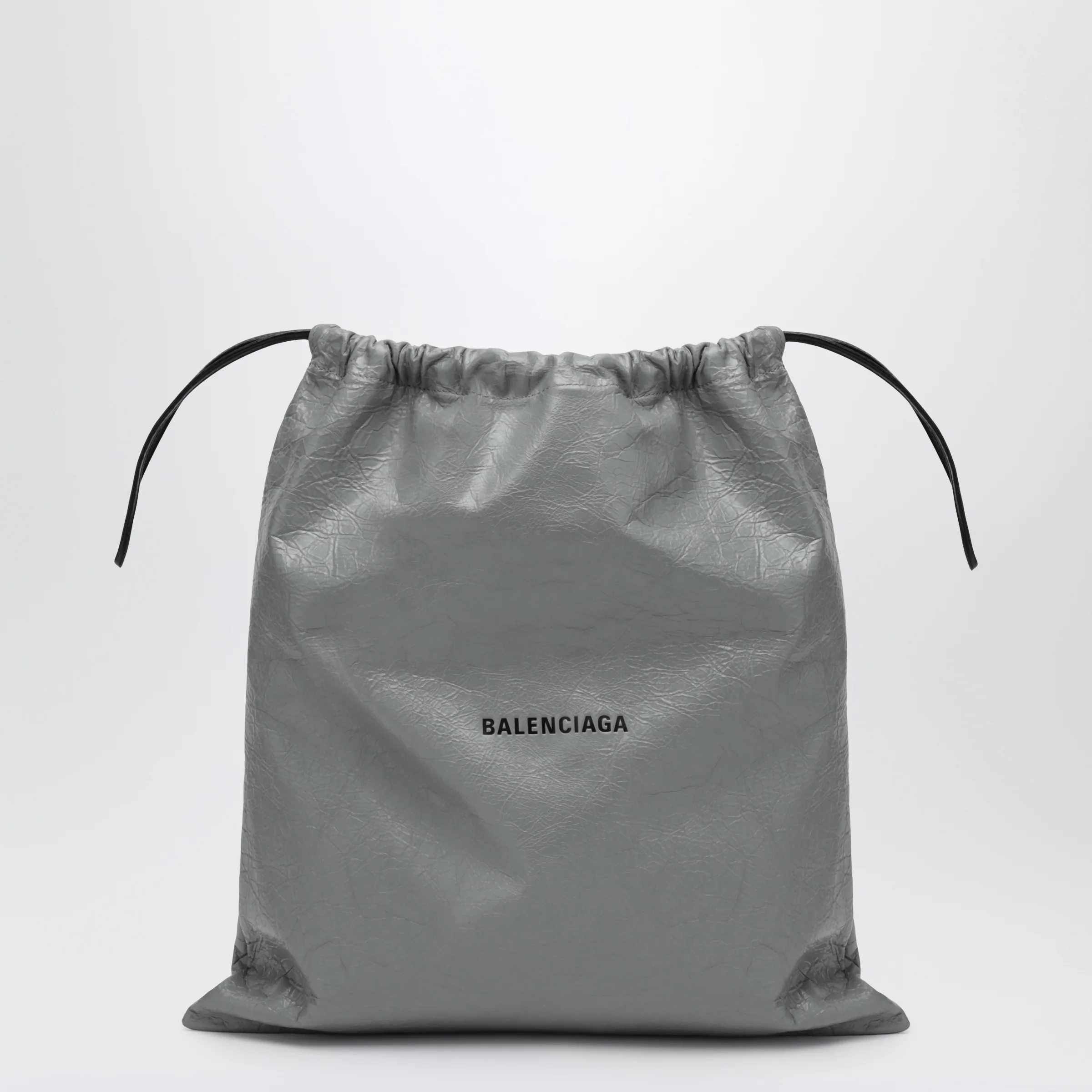 Balenciaga La Pochette dust bag shopper in Arena lambskin grey