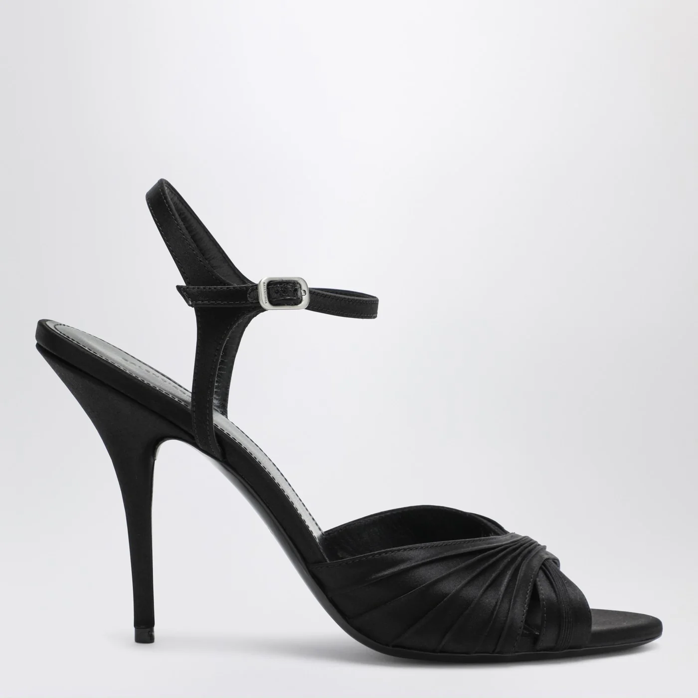 Balenciaga Black Dynastie satin sandals