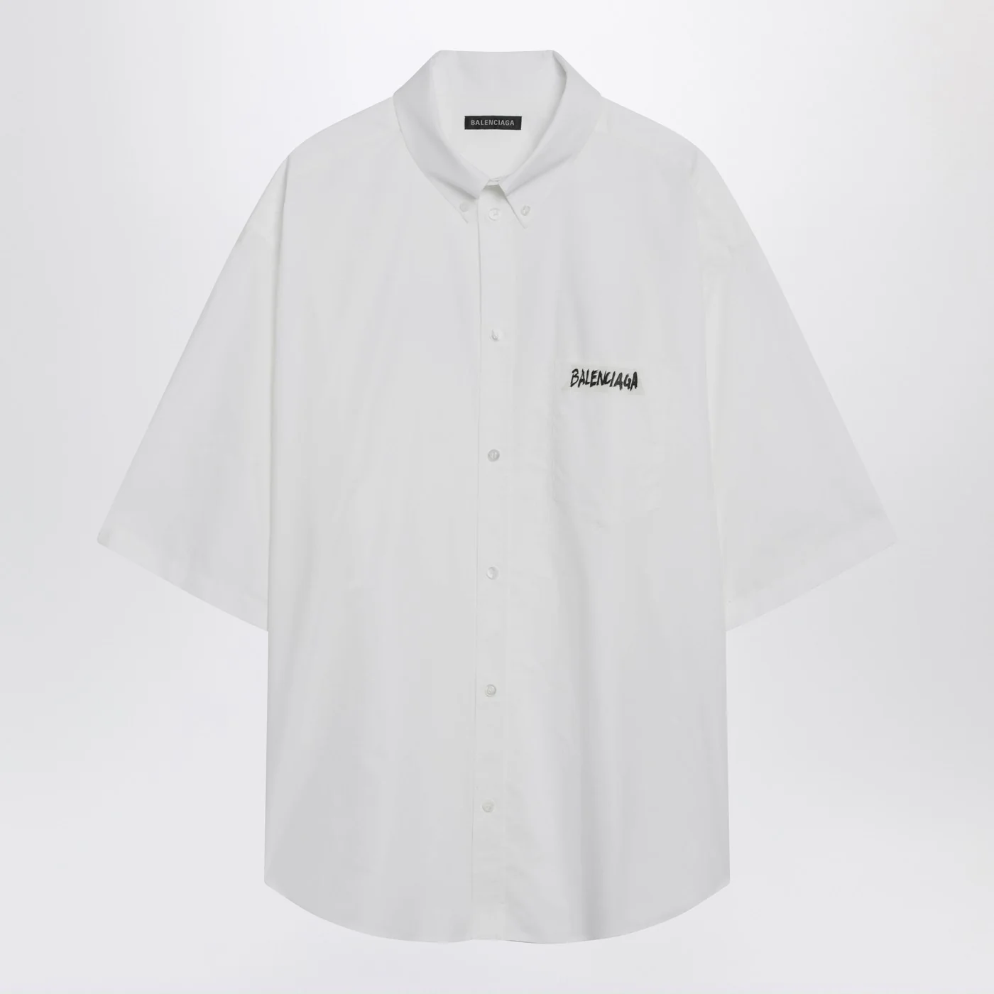 Balenciaga White Masking Tape shirt