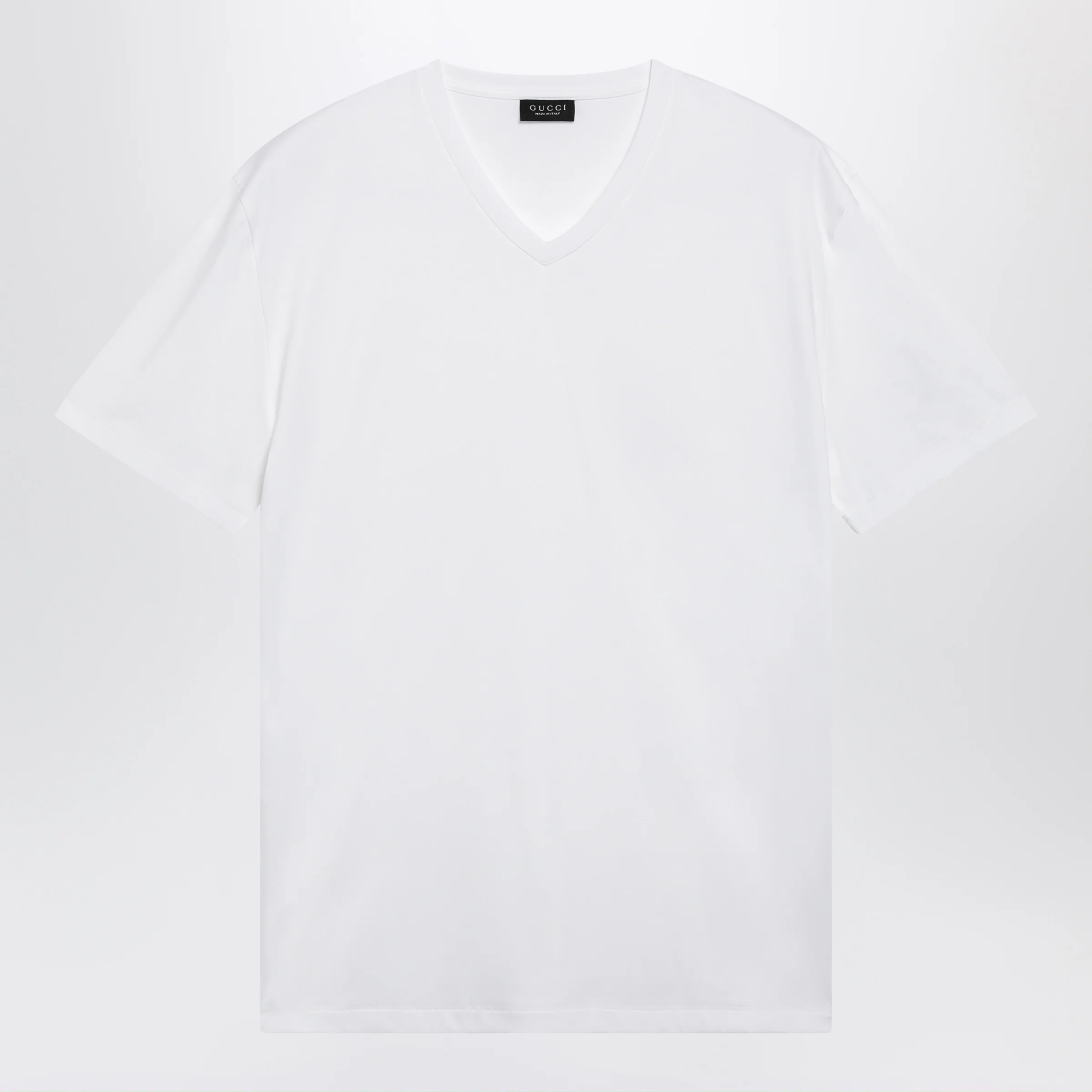 GUCCI White stretch modal T-shirt