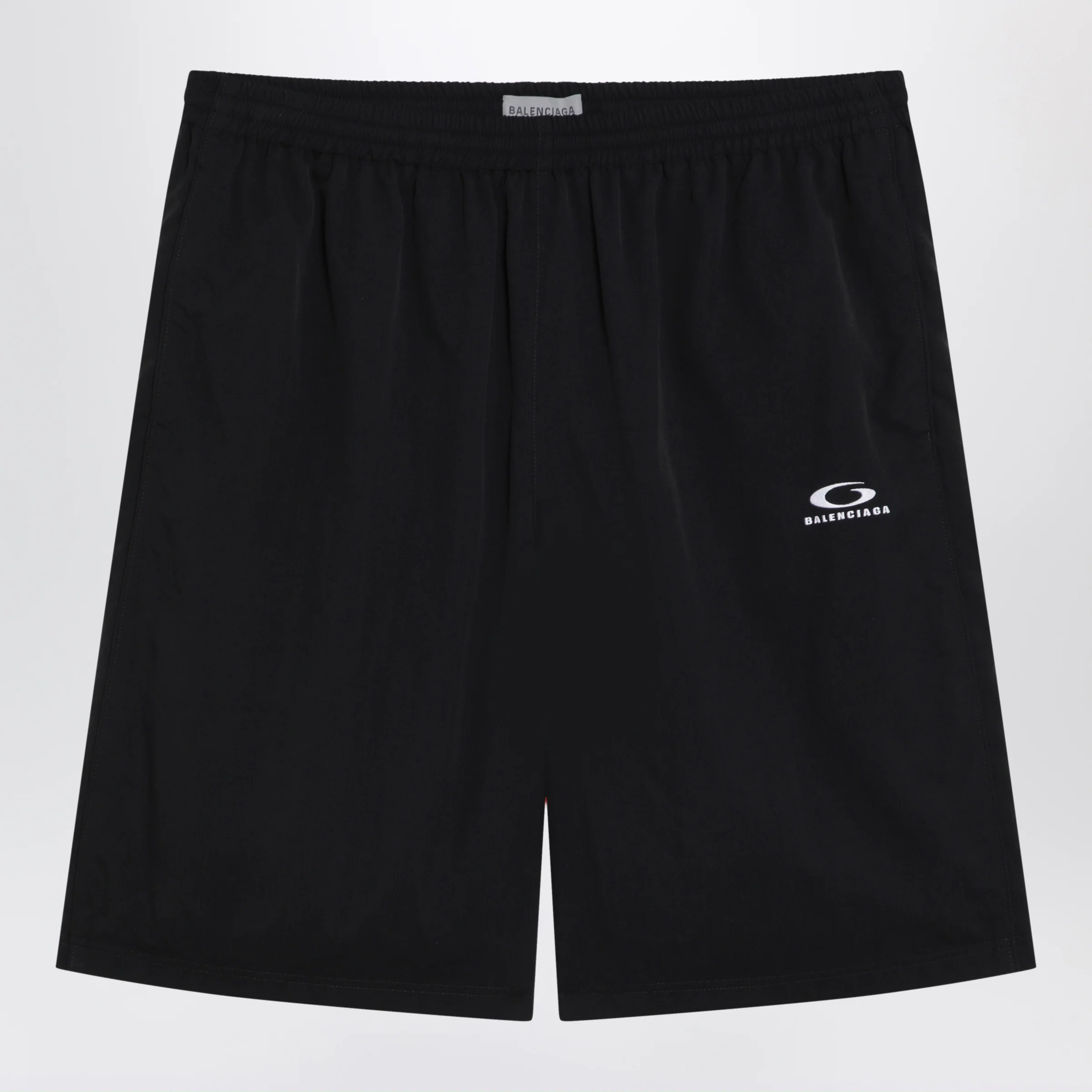 Balenciaga Black Bermuda shorts in Loop Sports Icon technical polyamide