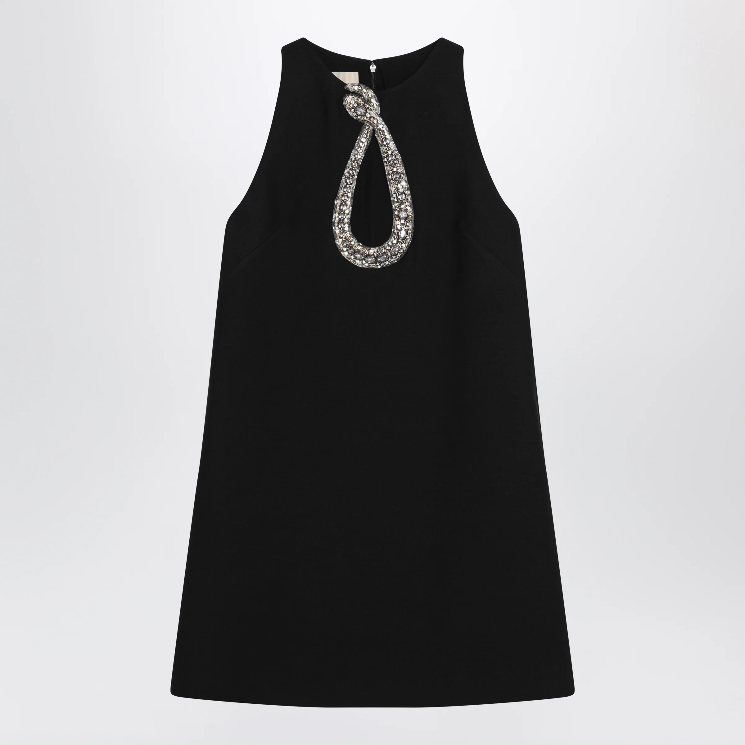 Valentino Short embroidered crepe couture dress