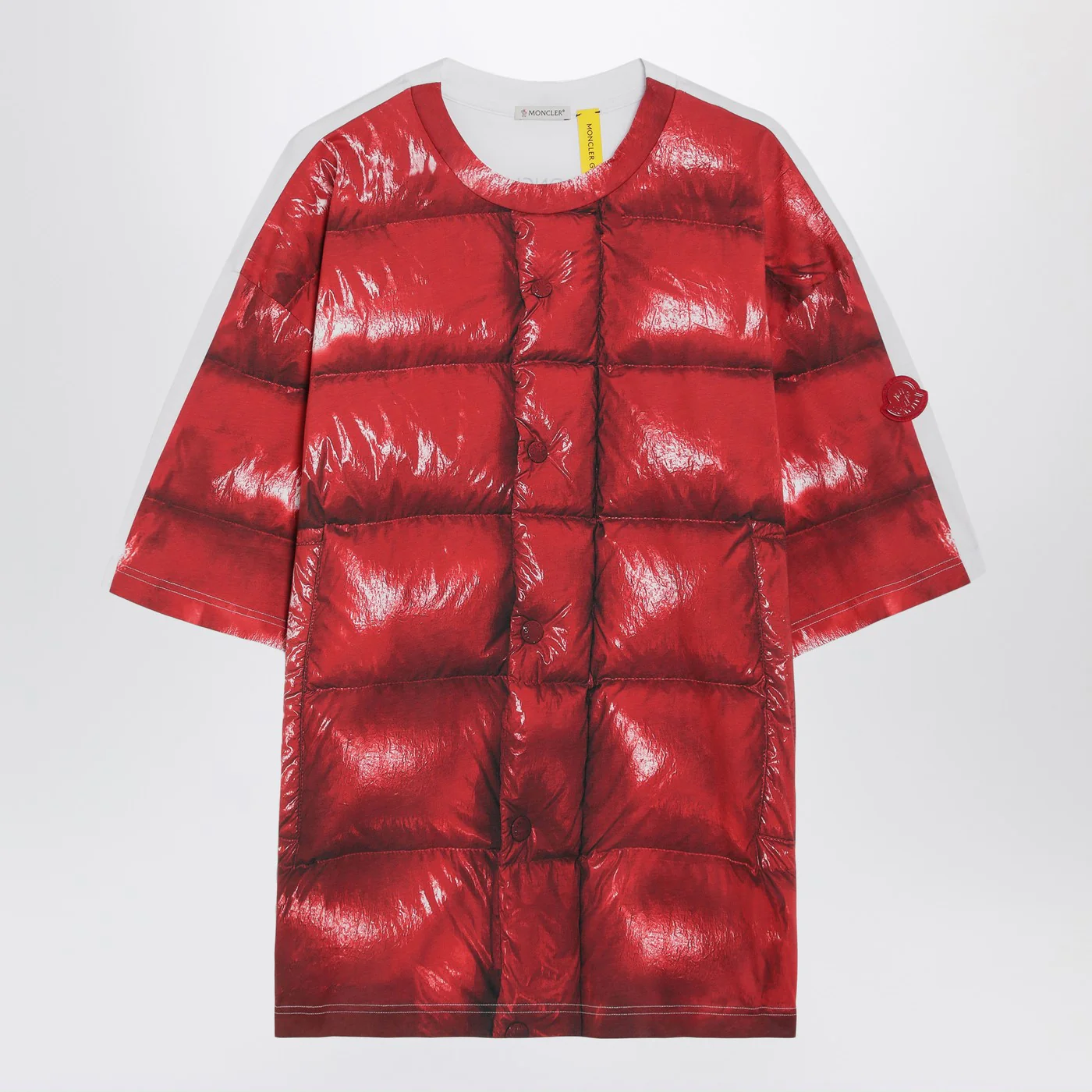 Moncler X A$AP Rocky Red cotton T-shirt with digital print