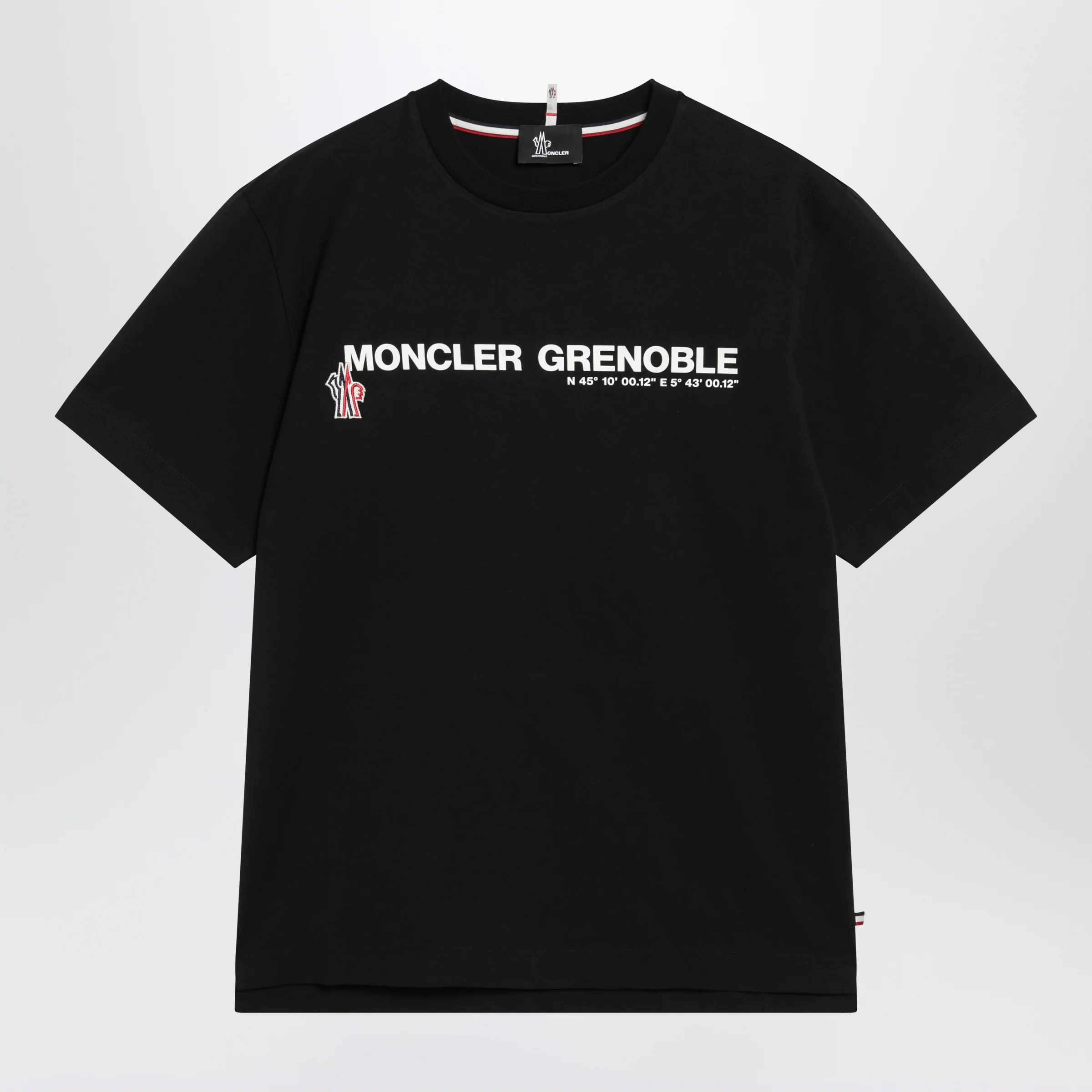 Moncler Grenoble Black T-shirt with logo print