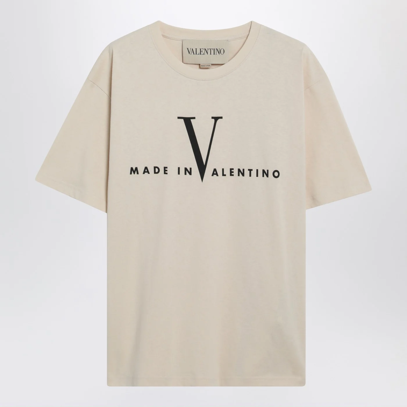 Butter-colored “Made In Valentino” T-shirt