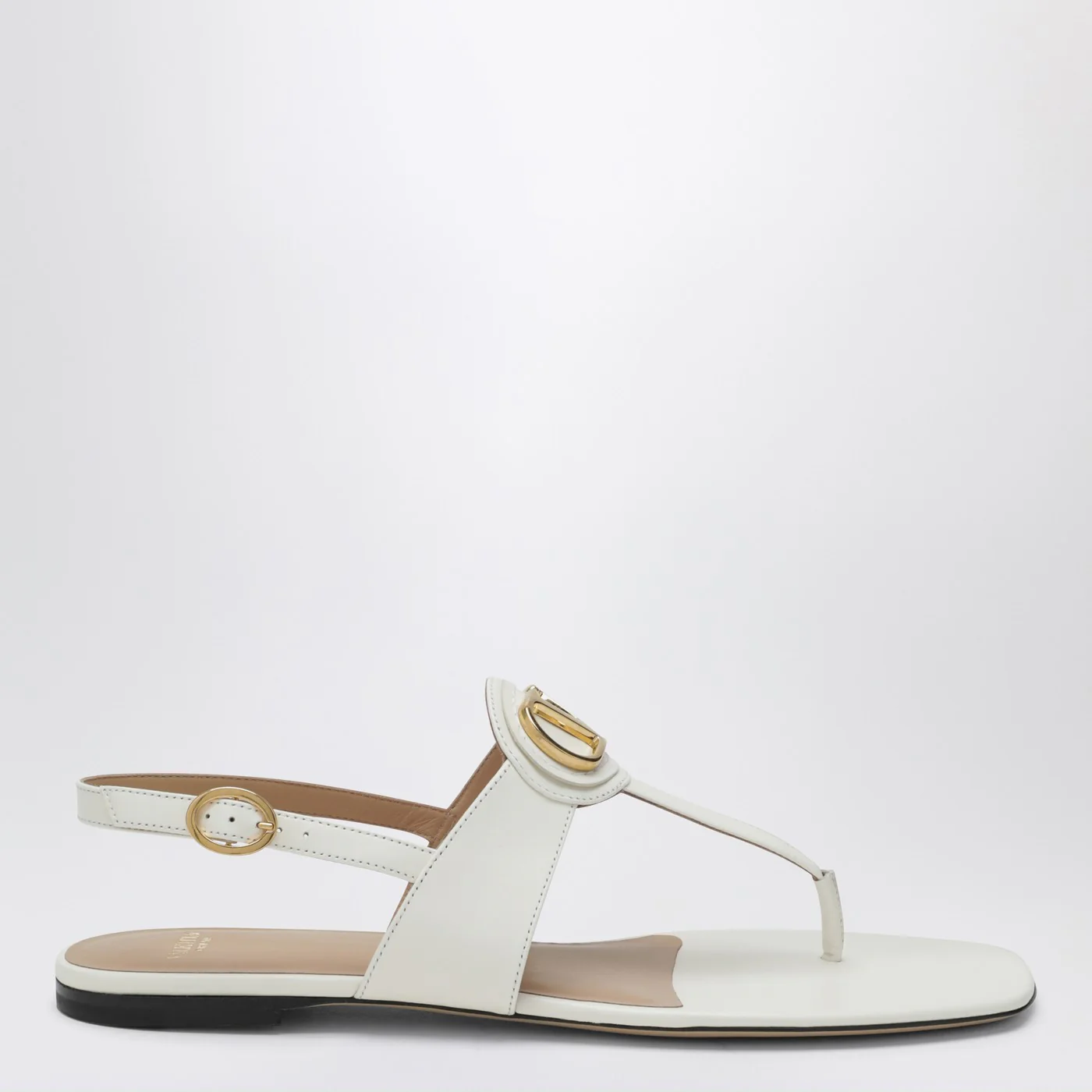 Valentino Garavani Ivory VLogo Signature Thong Sandals