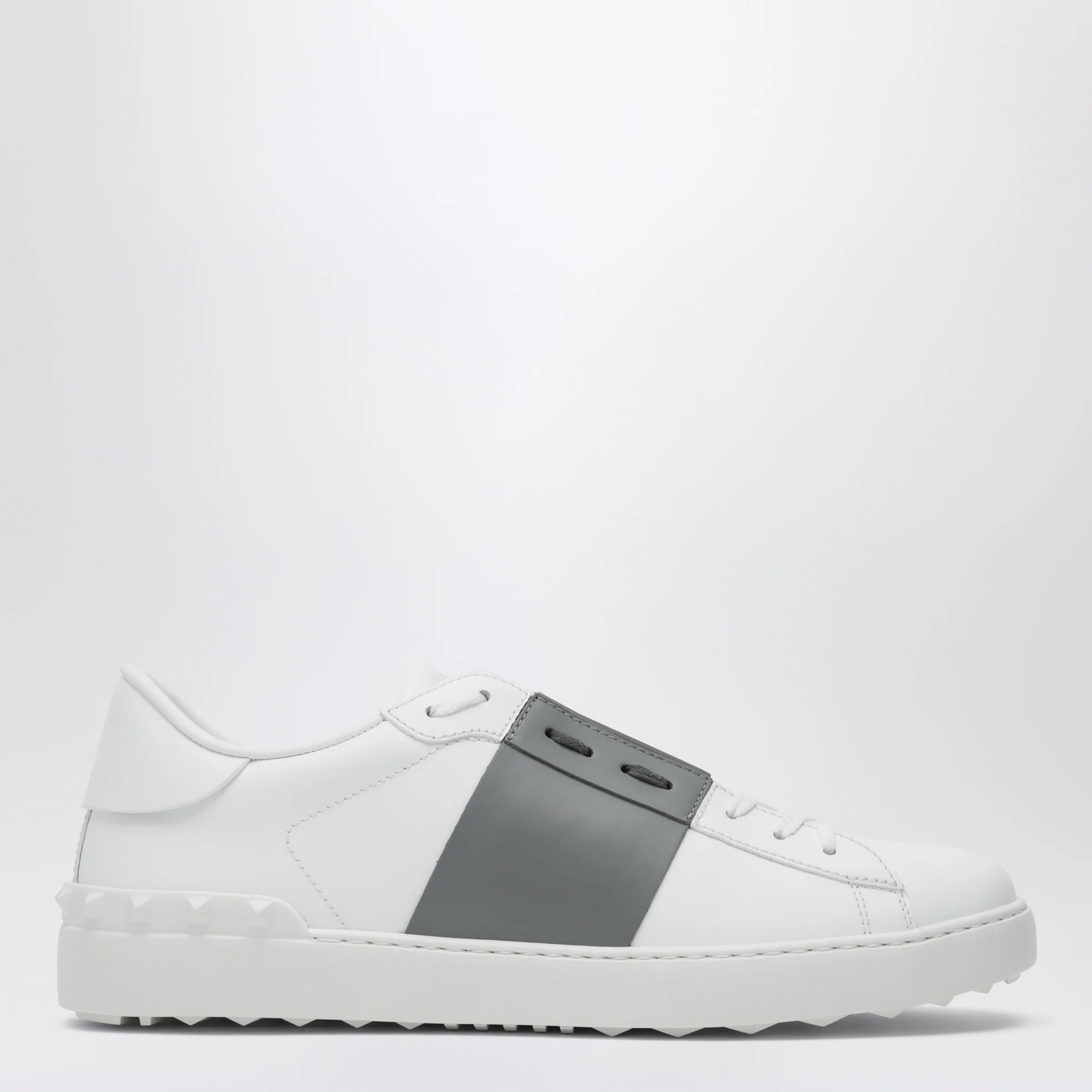 Valentino Garavani White/Dark Steel Open sneaker