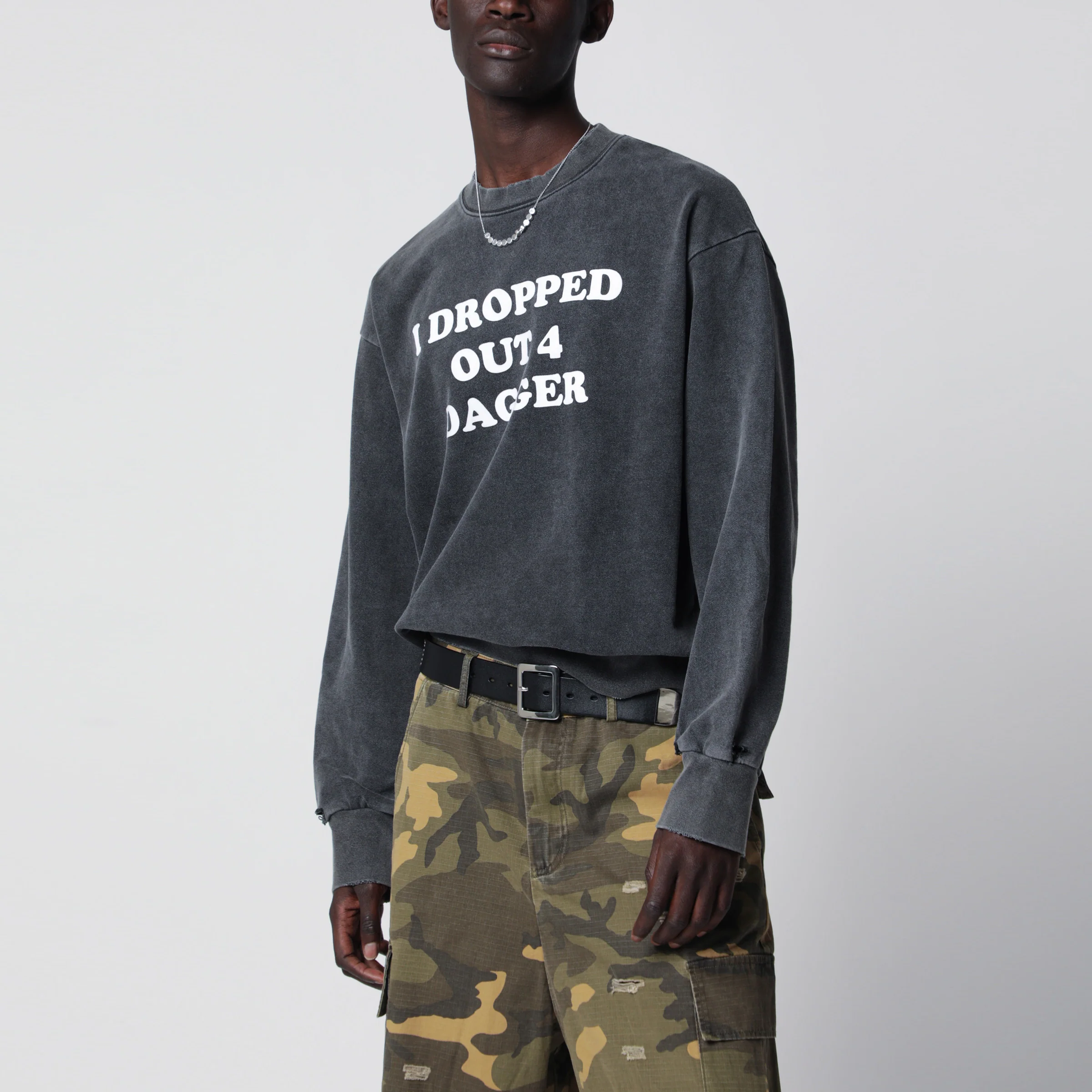 Vintage Black I Dropped Out For Dagger sweatshirt