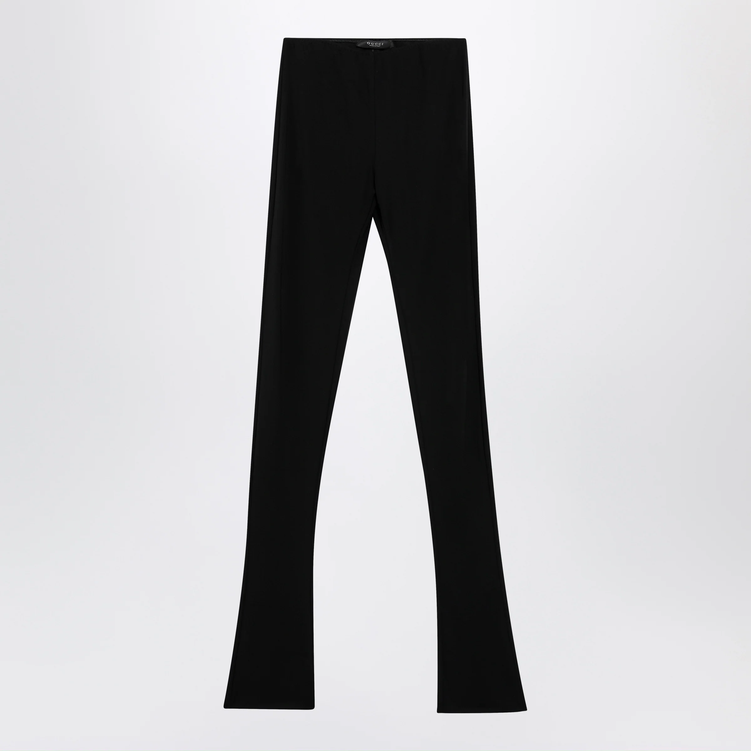 GUCCI Black trousers in viscose crêpe jersey