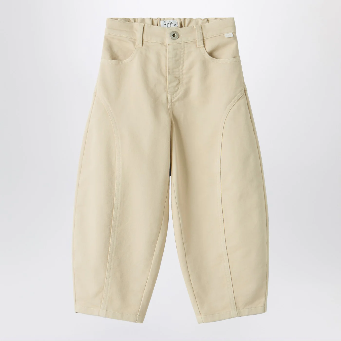 Il Gufo Carrot pants in stretch gabardine