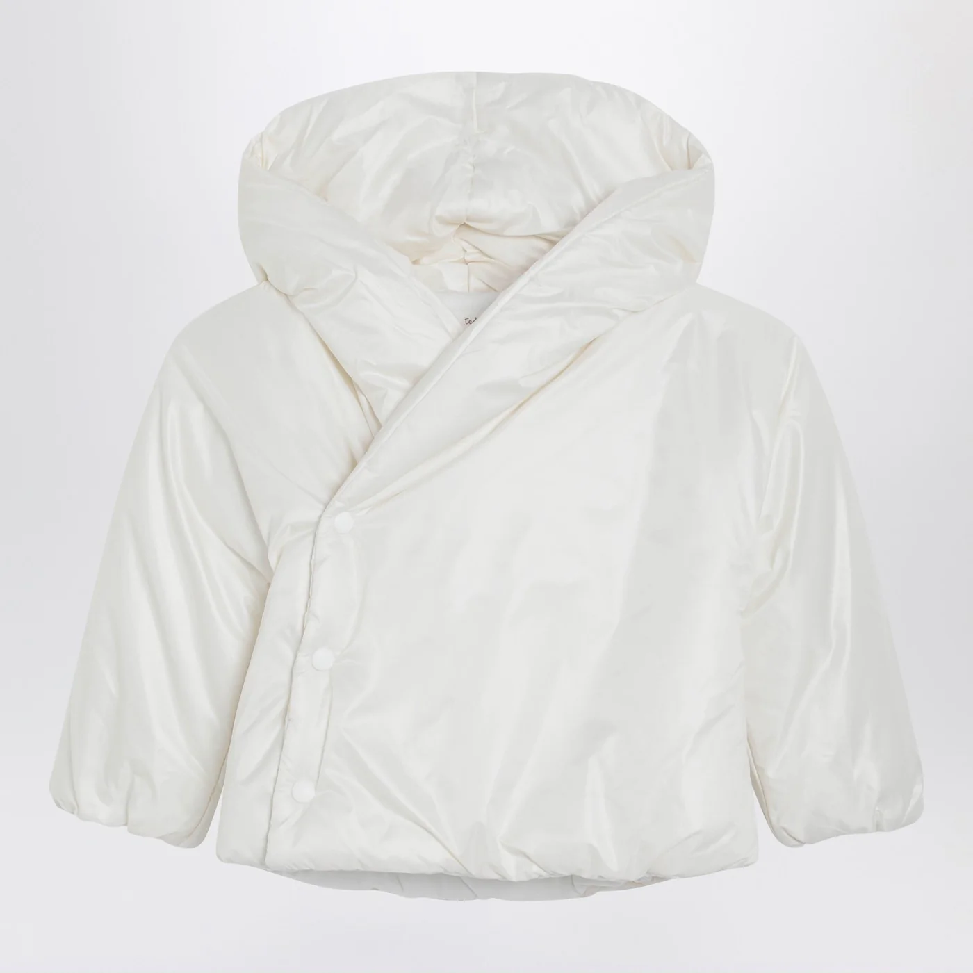 Teddy & Minou White hooded puffer jacket