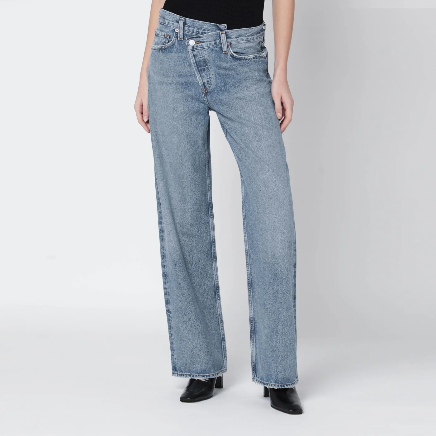 AGOLDE Arc Criss Cross jeans in Conclusion wash