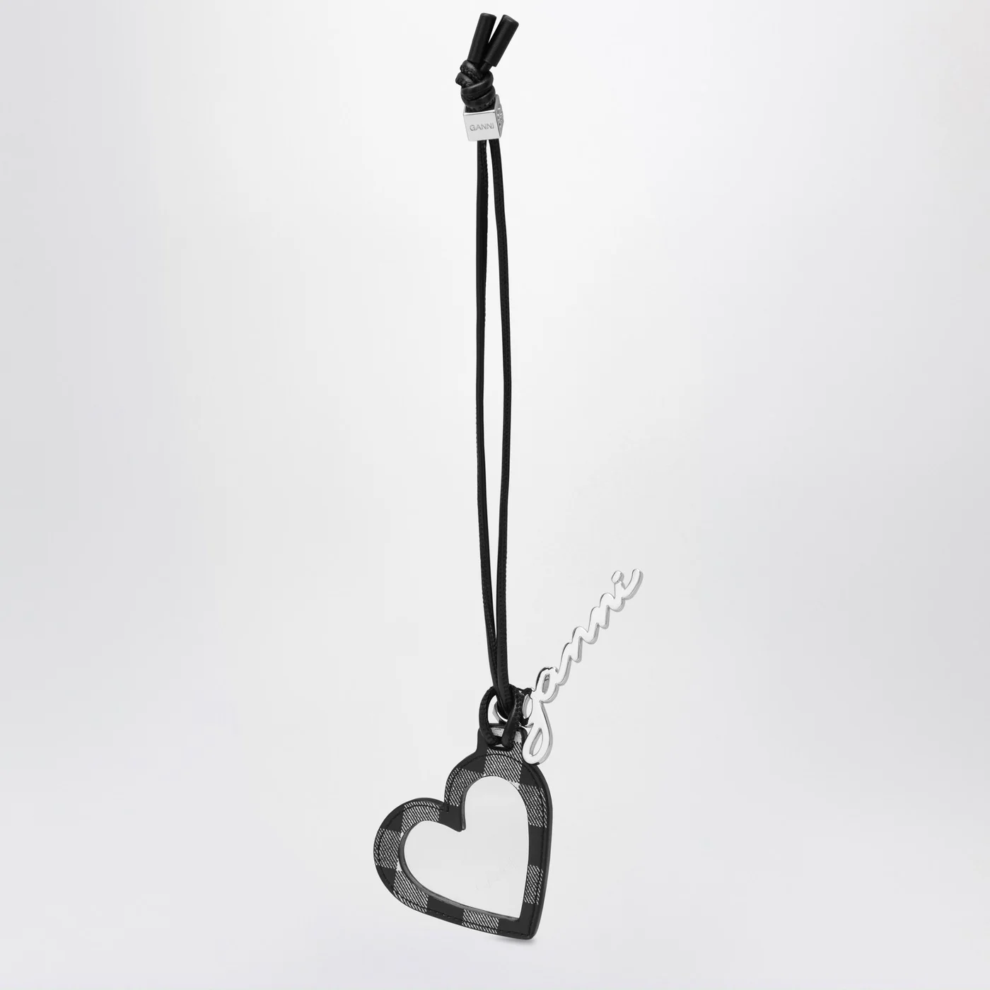 GANNI Heart-shaped mirror Bou black