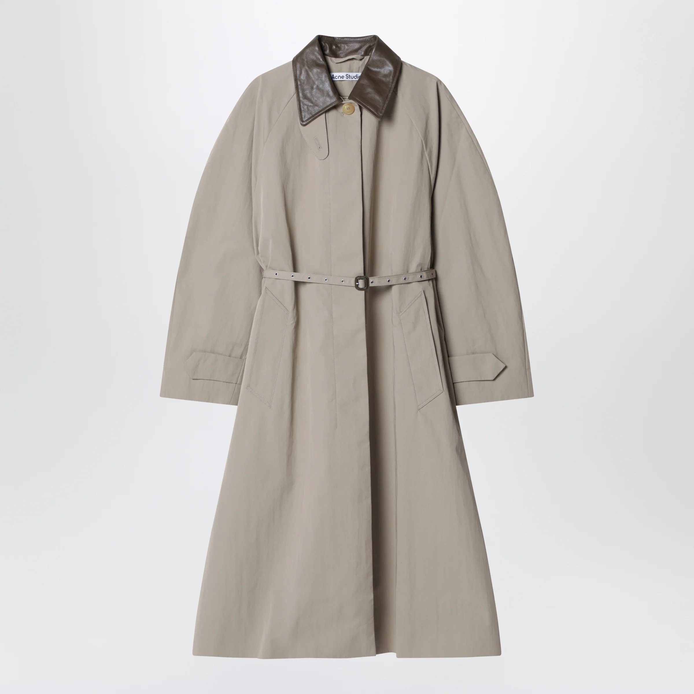 Acne Studios Belted trenchcoat Khaki grey