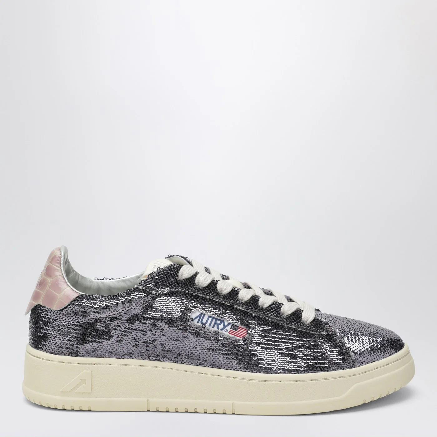 AUTRY Sneaker Dallas Sparkling in grey sequins