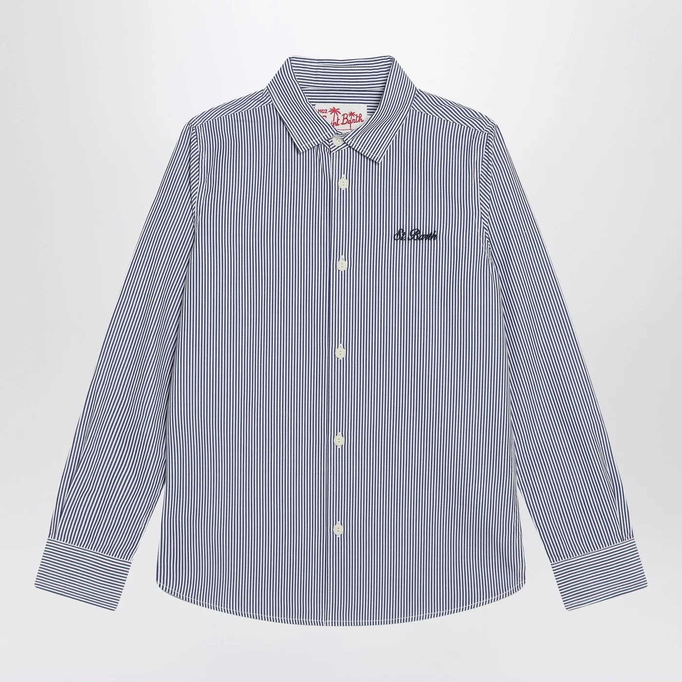 MC2 Saint Barth Striped Agnes shirt with Snoopy print