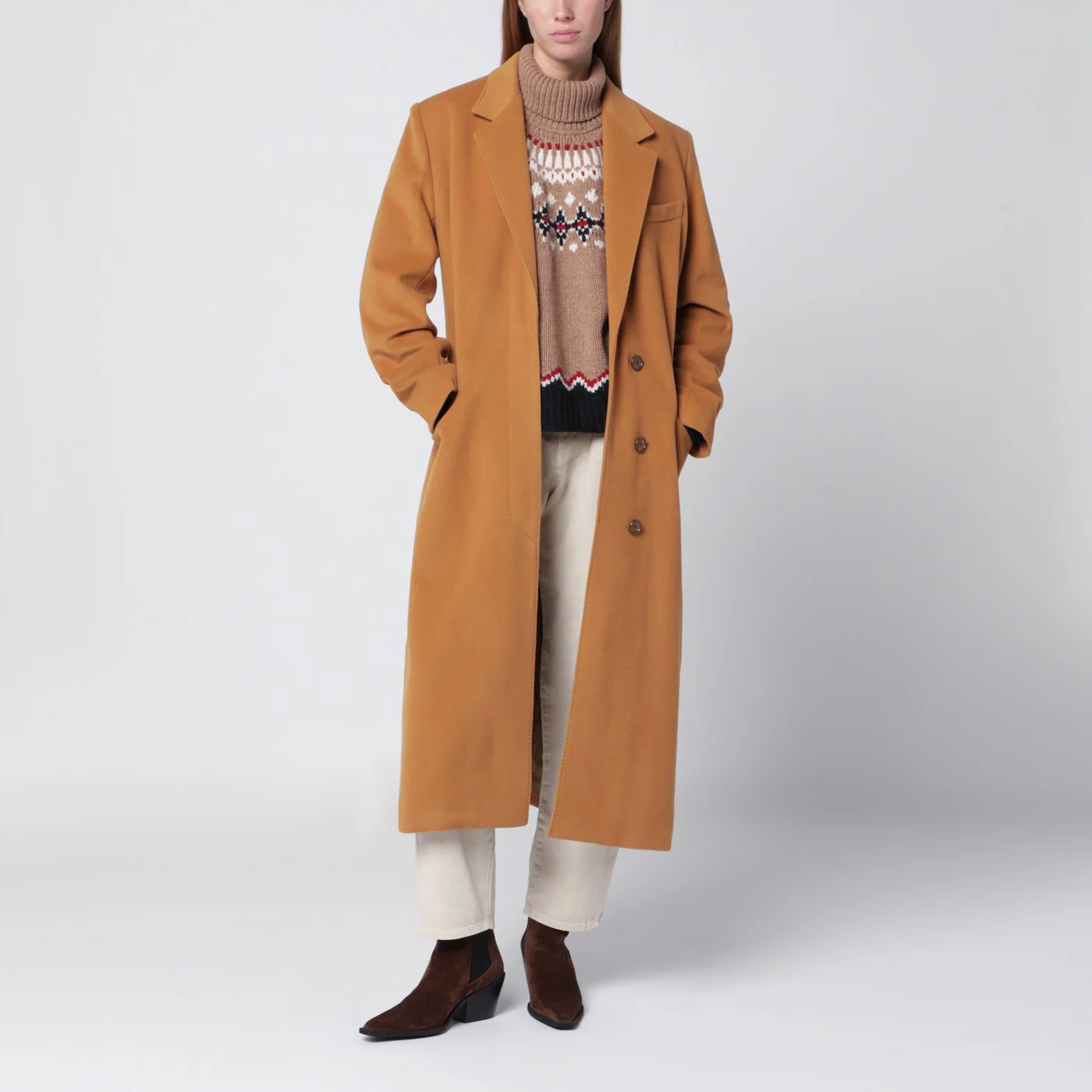 ISABEL MARANT Camel wool blend coat