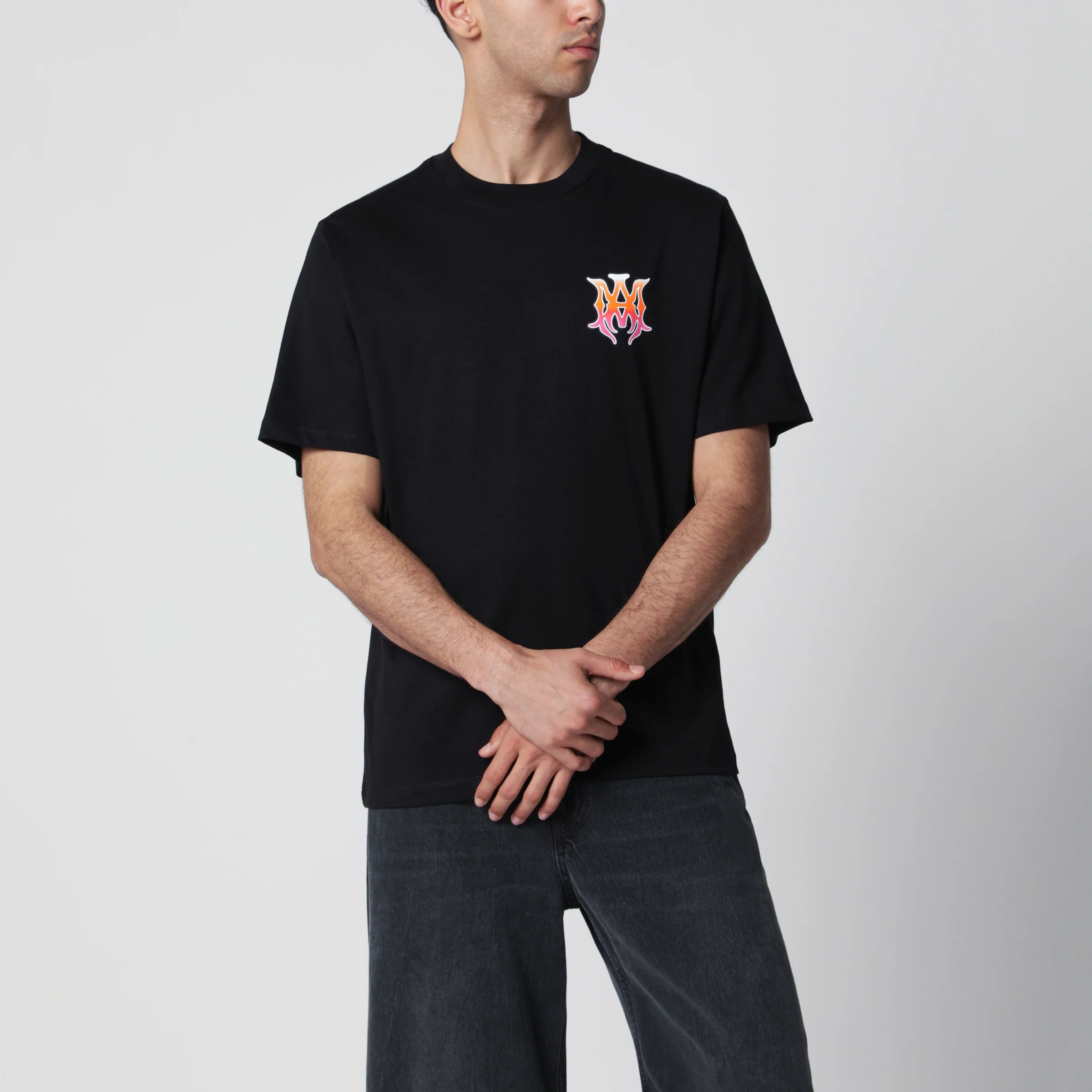 AMIRI Black T-shirt with logo print