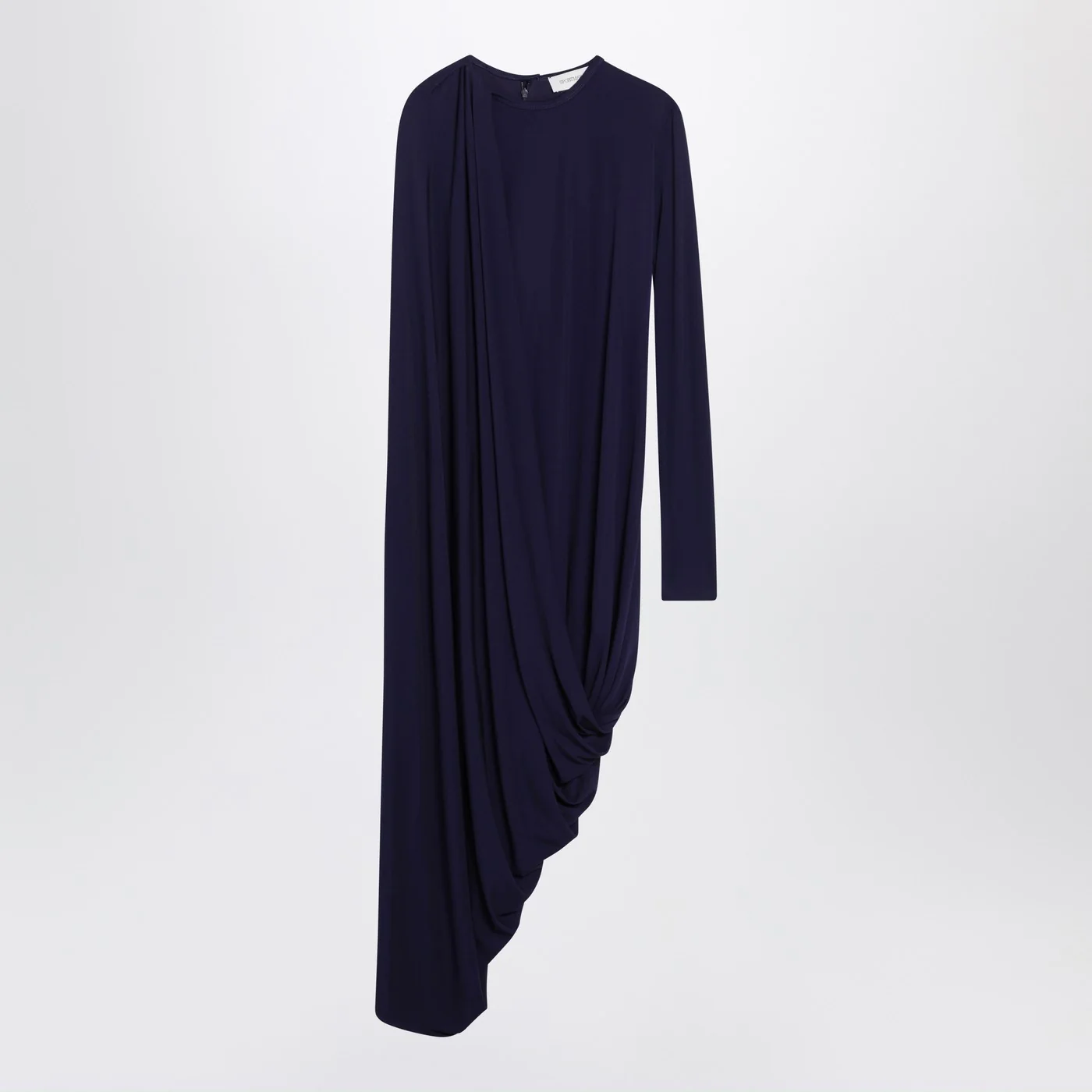 Sportmax Dark purple draped asymmetric dress