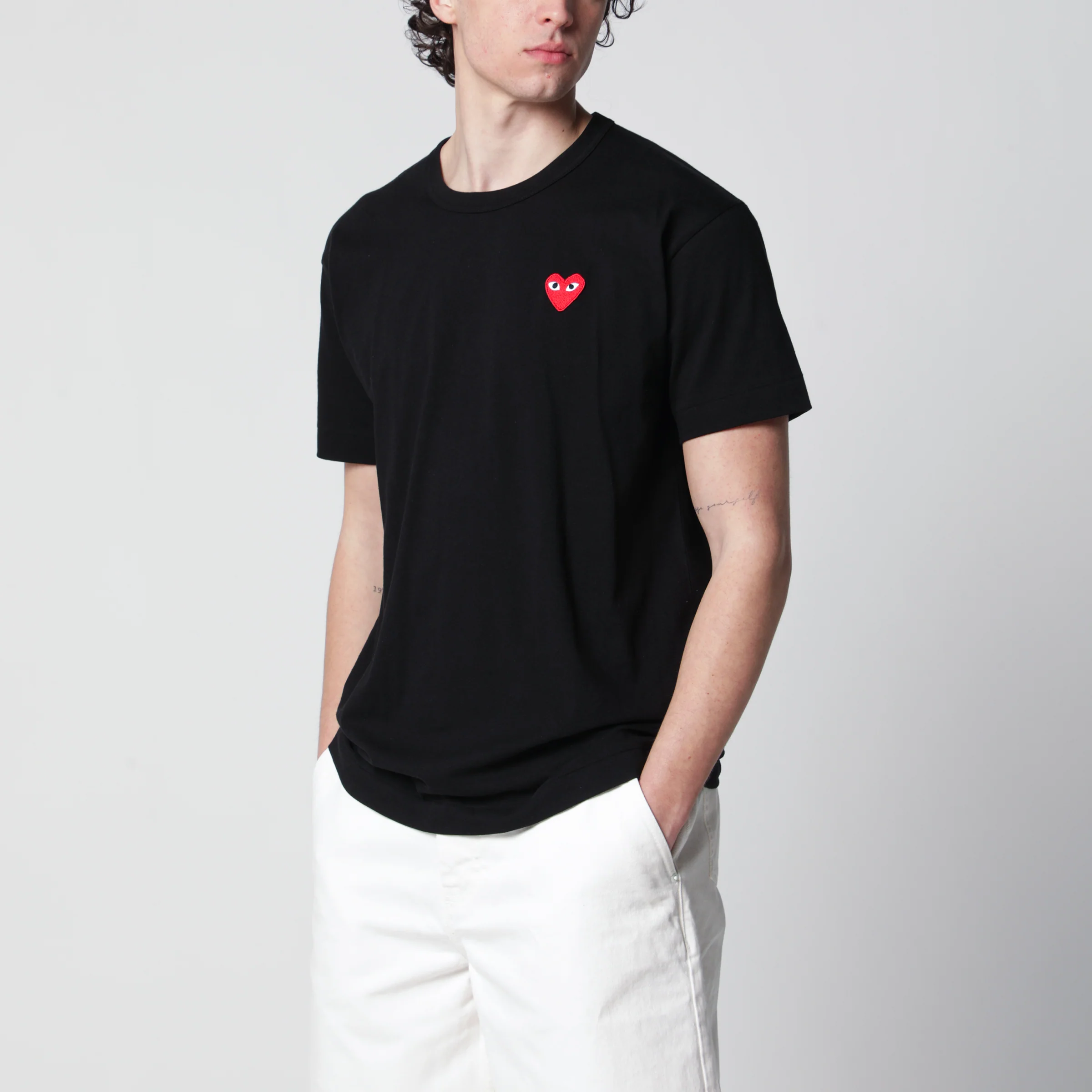 Comme des Garçons Shirt Black cotton T-shirt