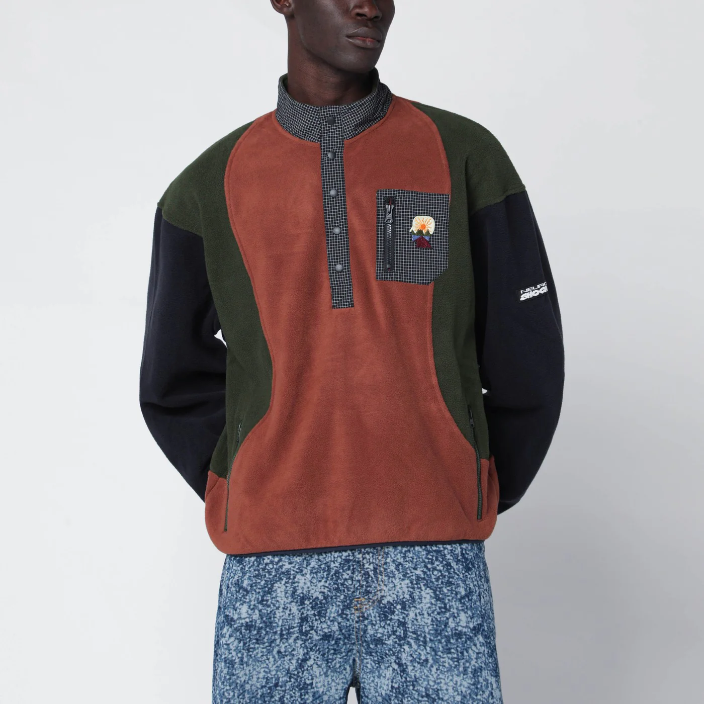 Brain Dead Color-block fleece