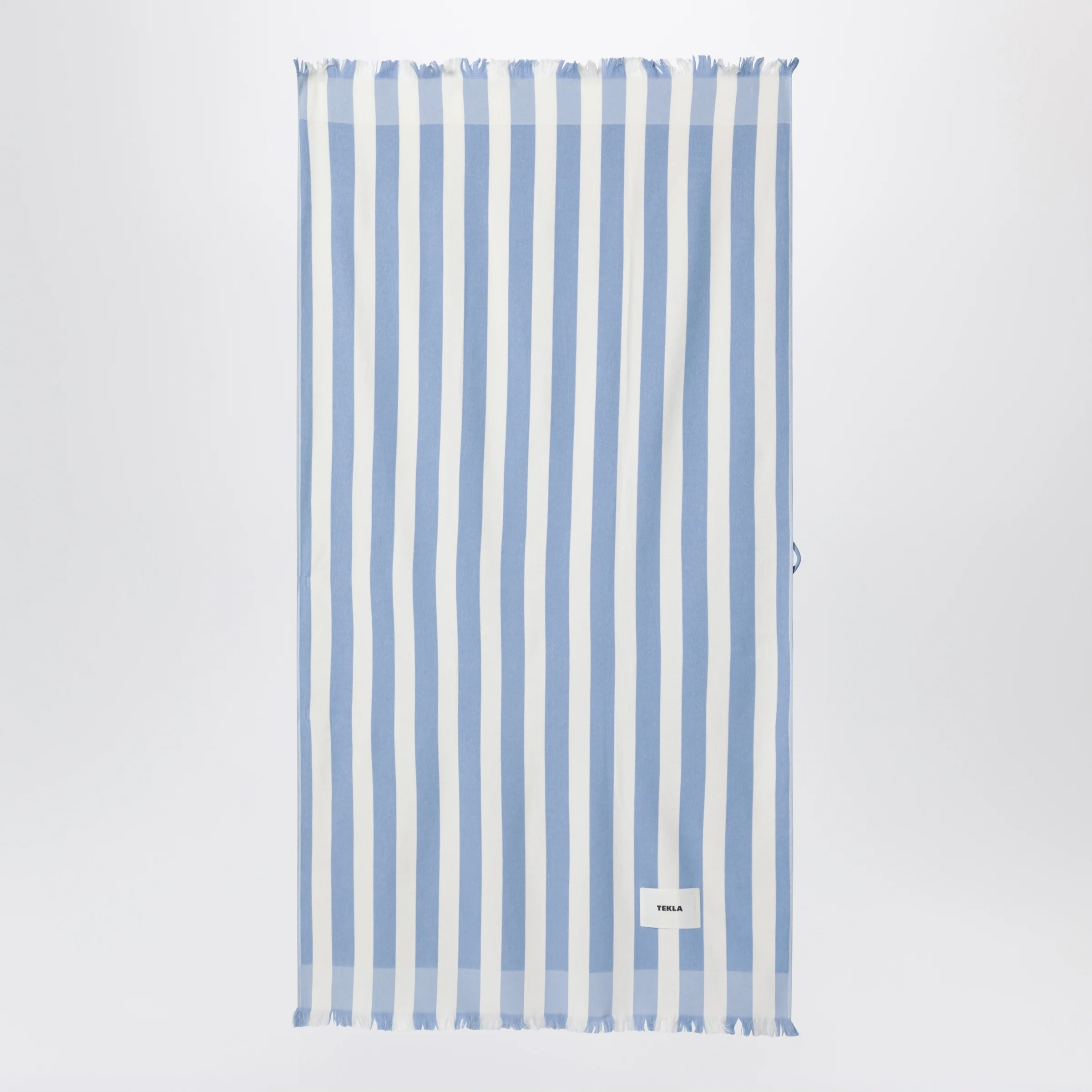 Tekla Light blue/white striped beach towel