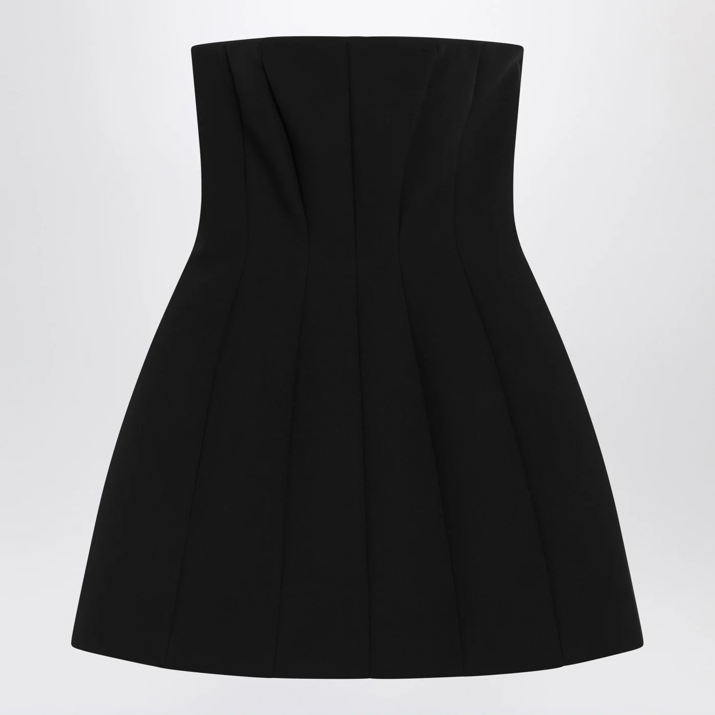 Max Mara Pianoforte Black bustier dress in sablé