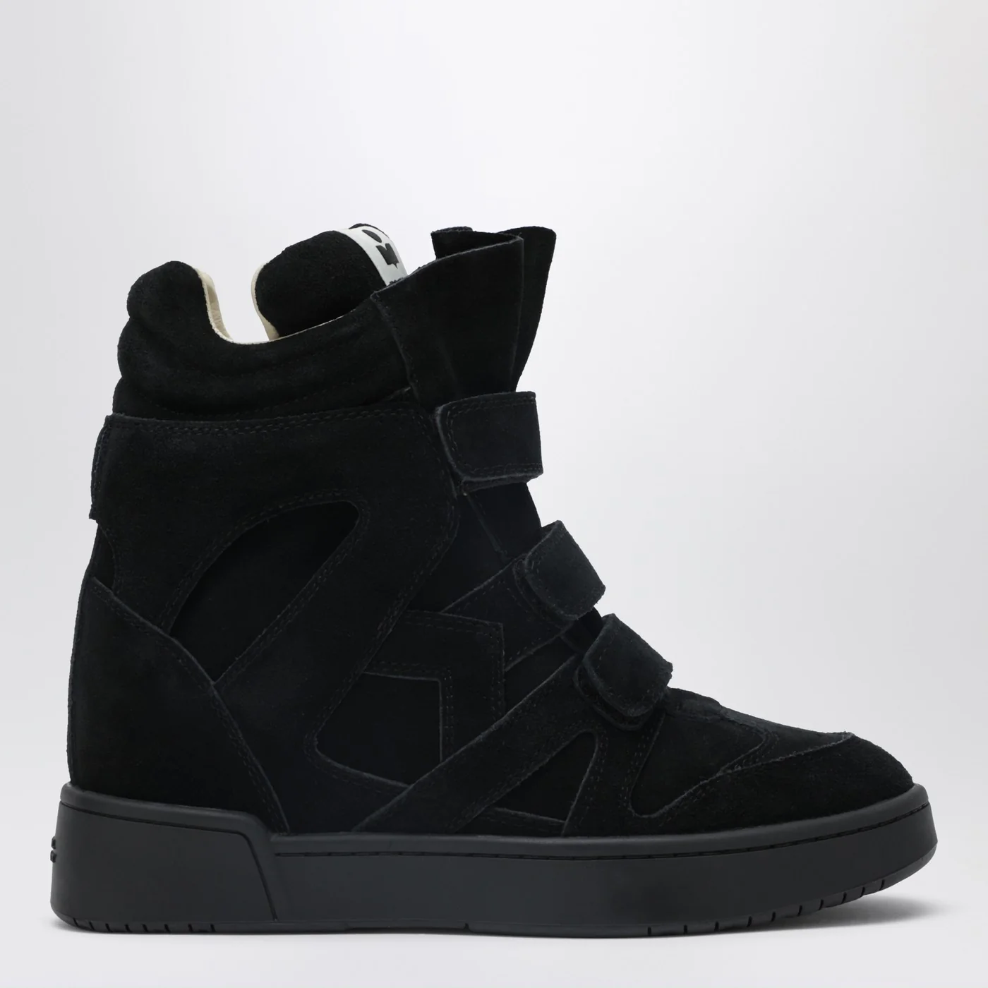 ISABEL MARANT Bekett wedge sneakers in black suede