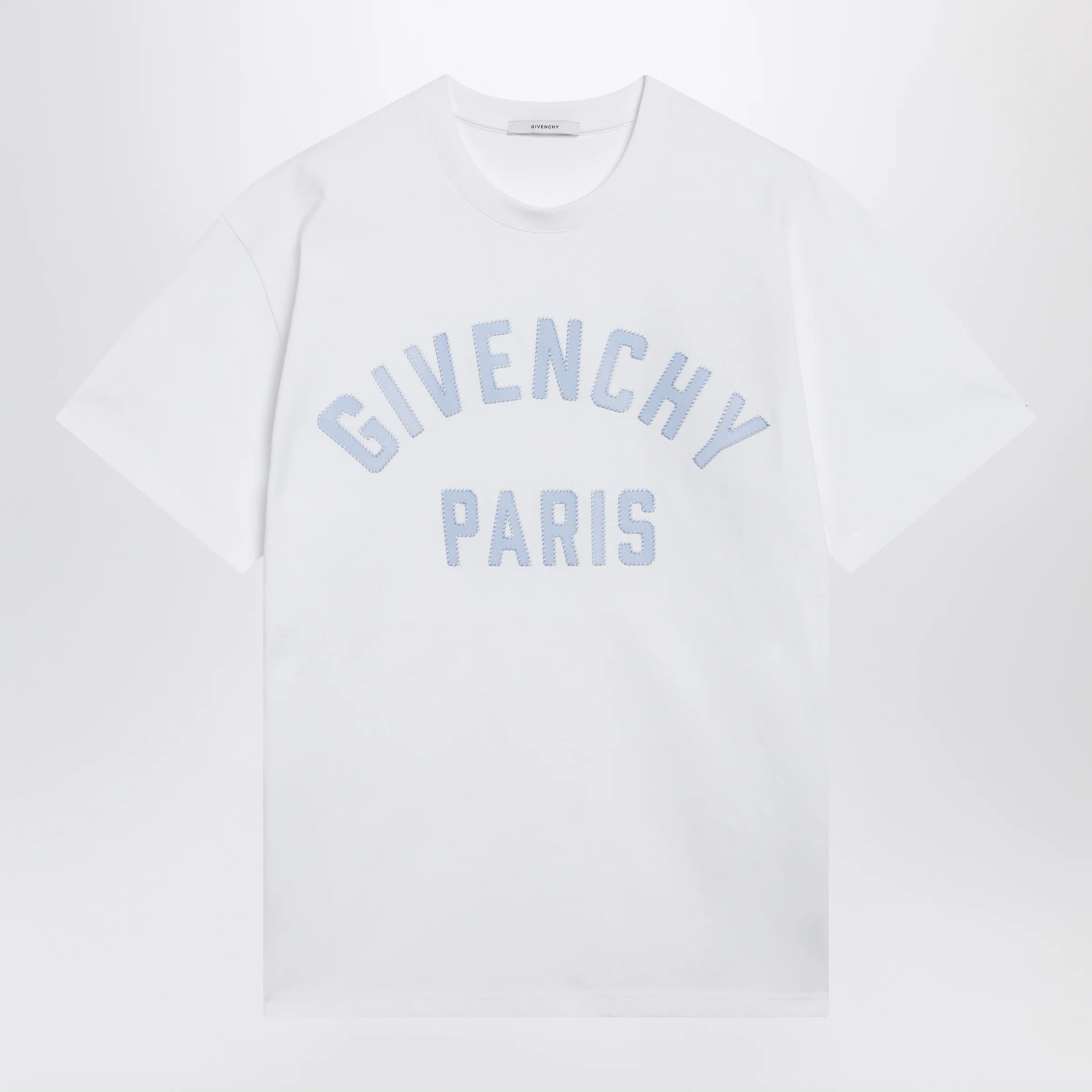Givenchy White T-shirt with logo embroidery