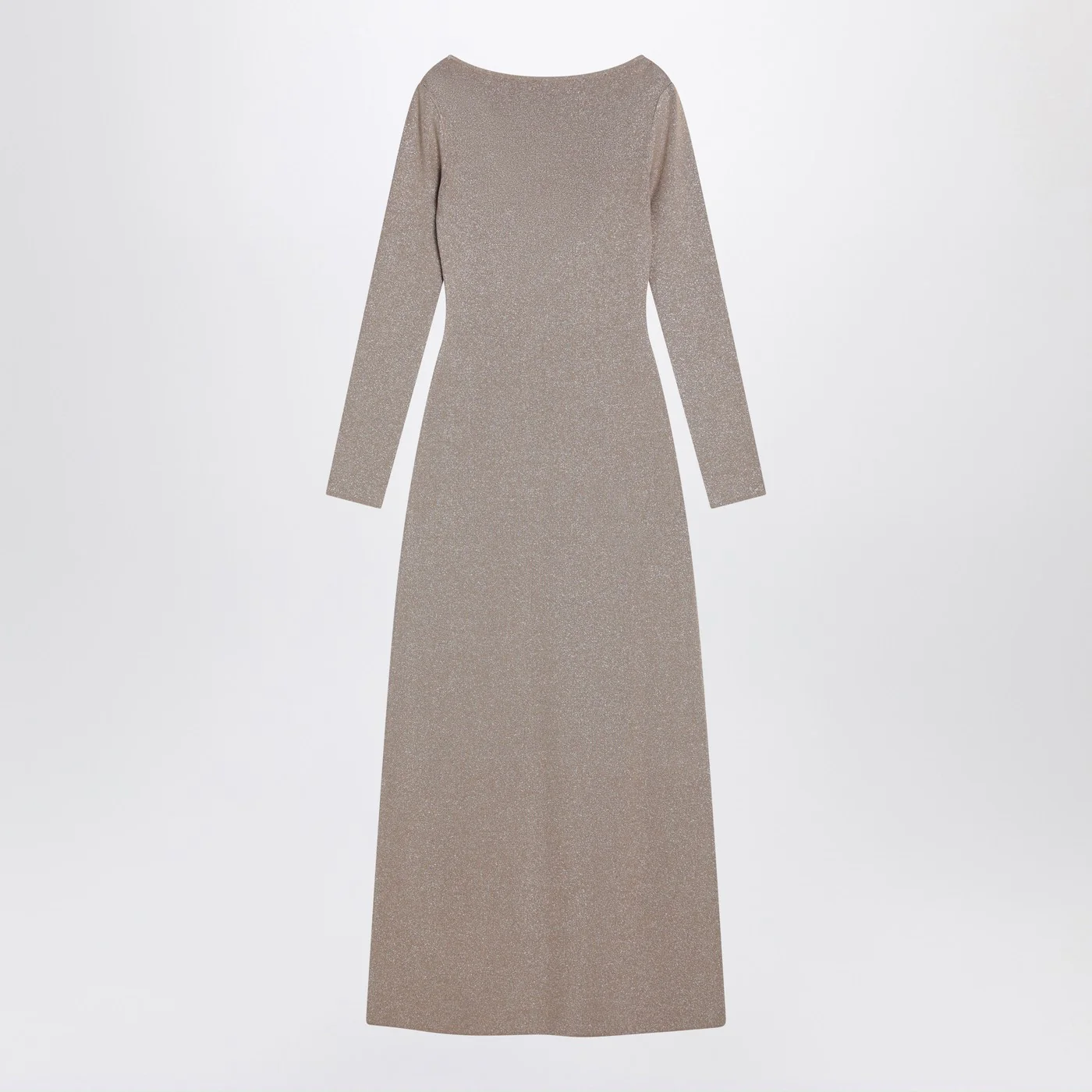 Max Mara Pianoforte Beige dress in viscose and lurex yarn