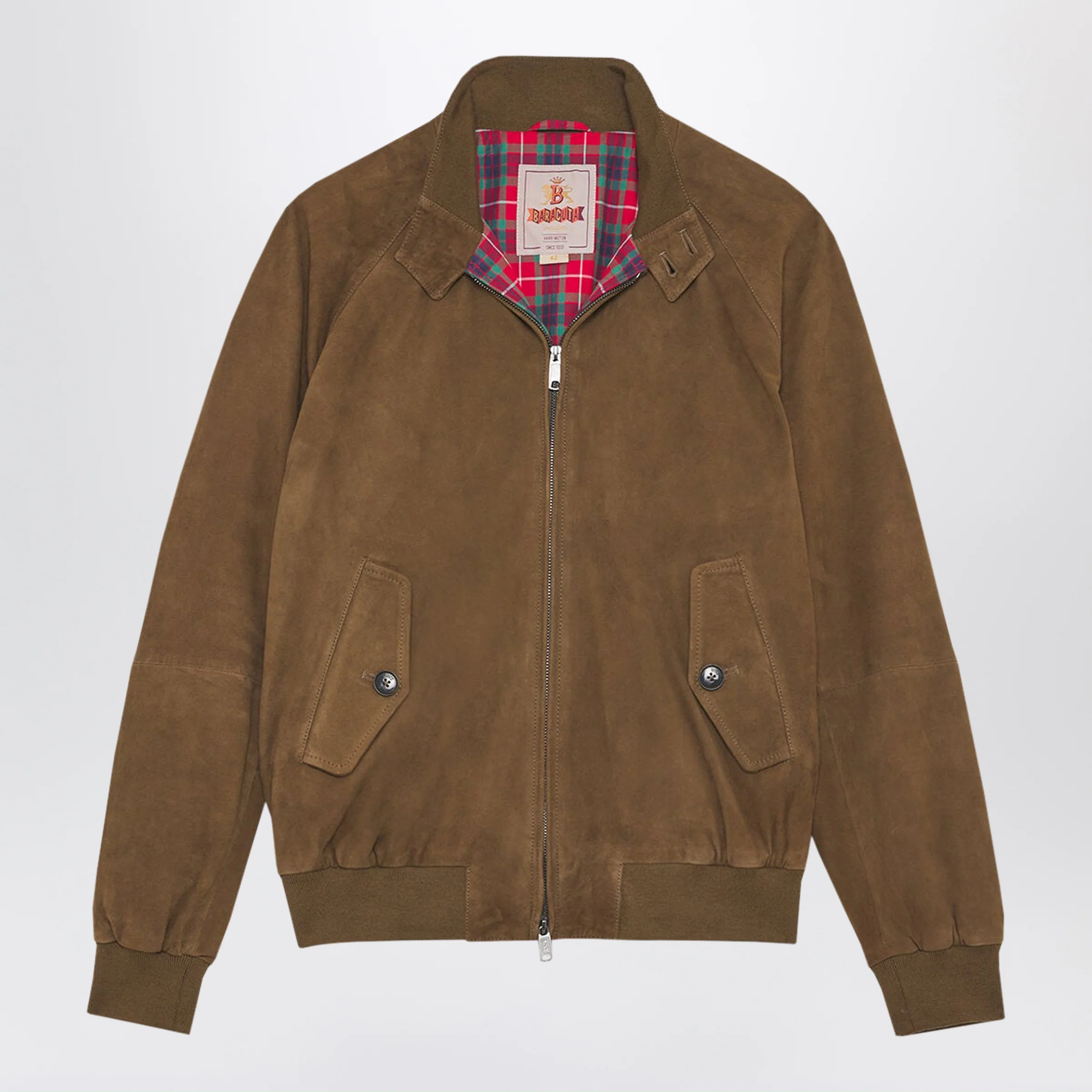 Baracuta G9 suede jacket Dark Olive